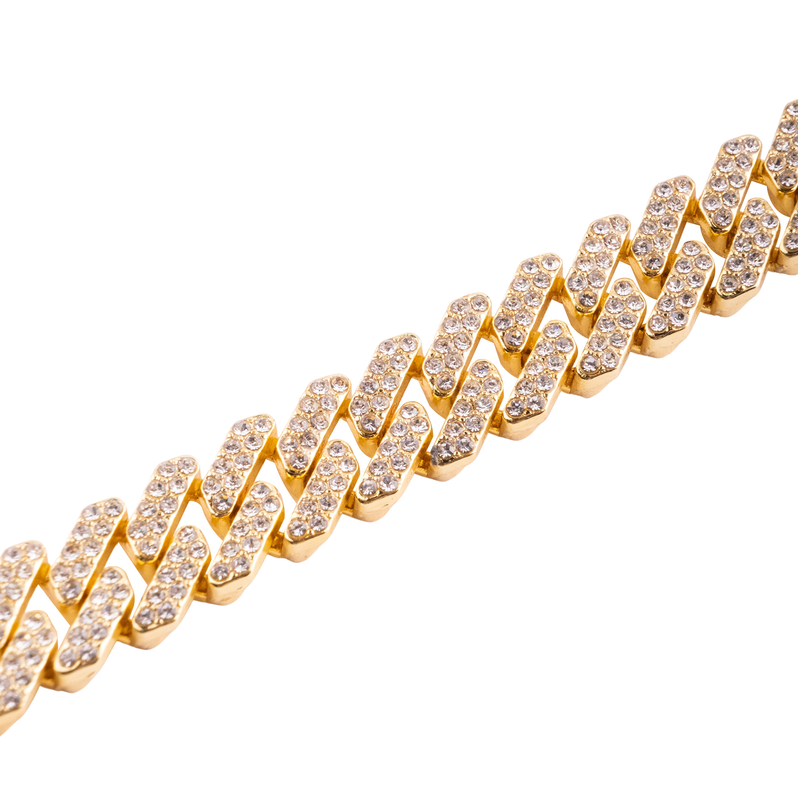 chain bracelet with crystals
