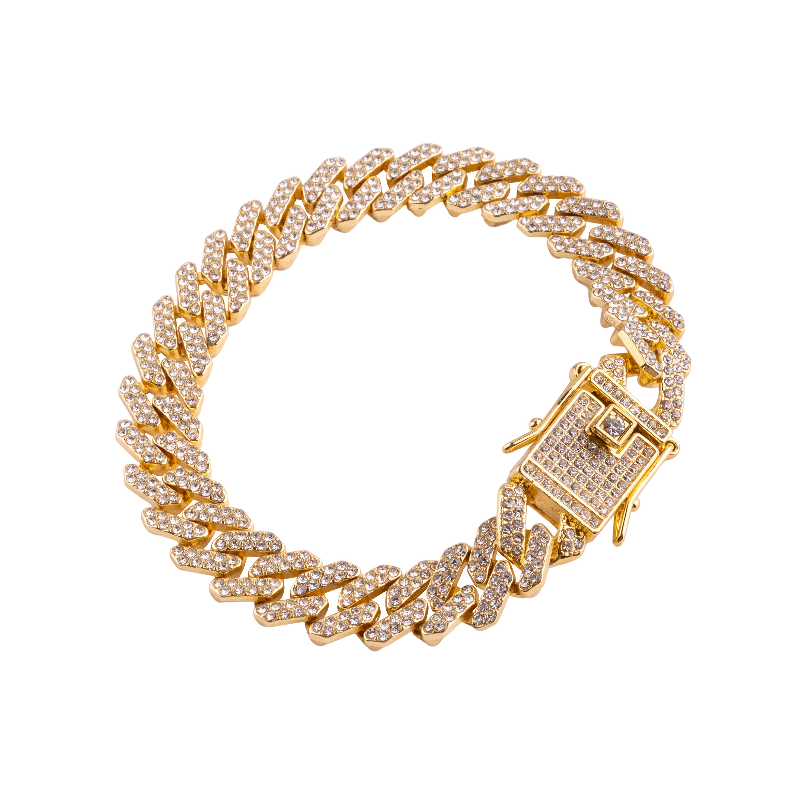 chain bracelet with crystals