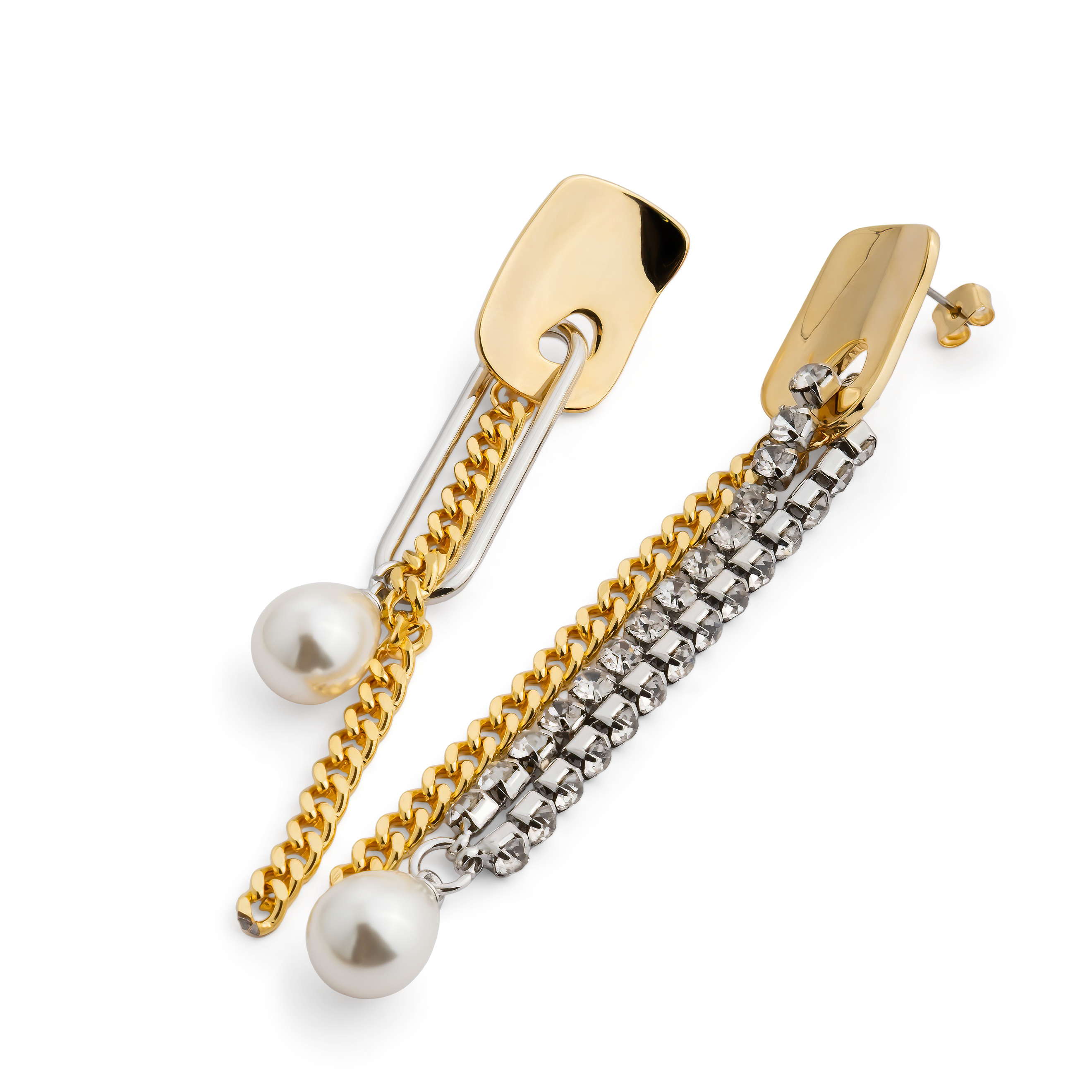 poussettes with crystals, chains and pearls