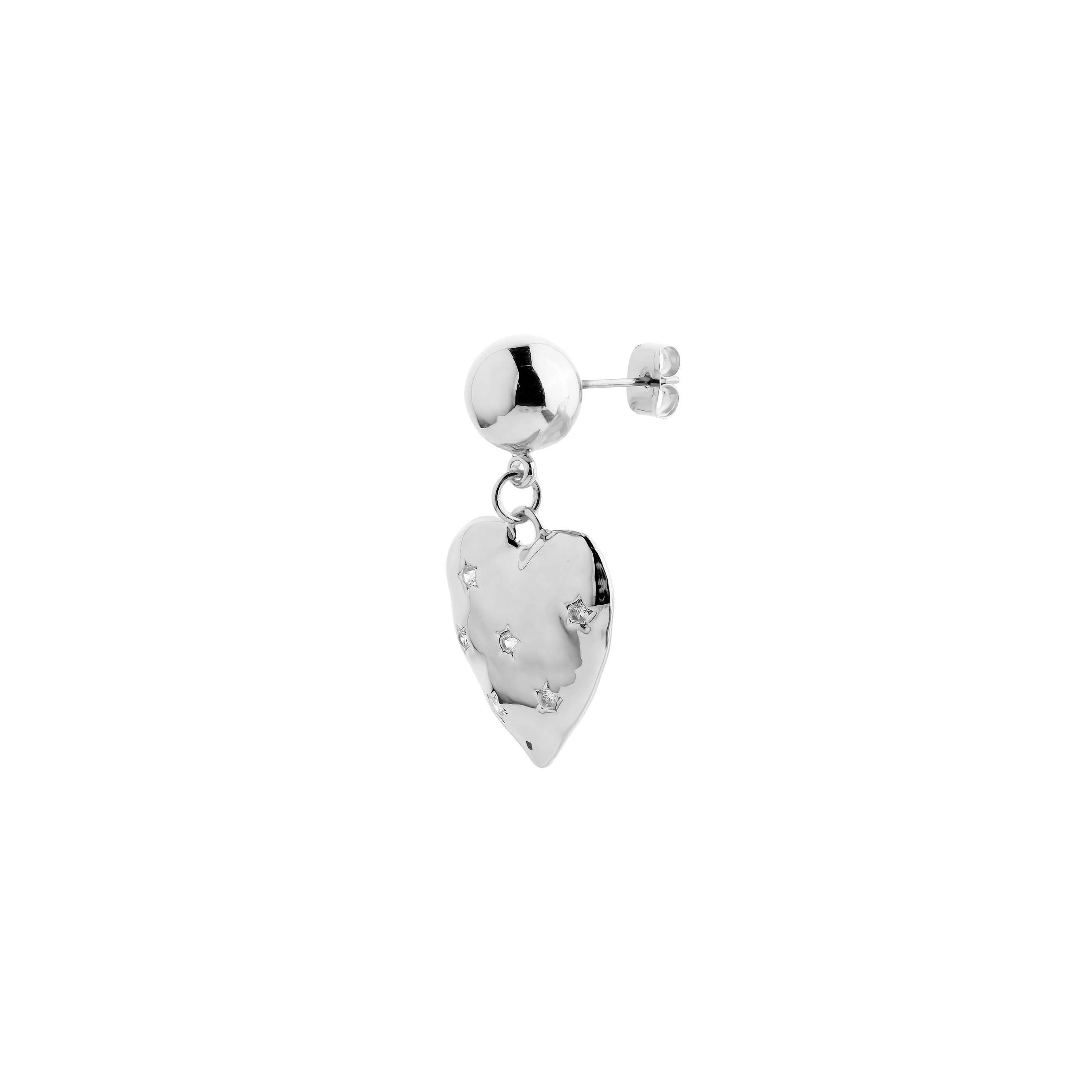 Asymmetric Heart Earrings
