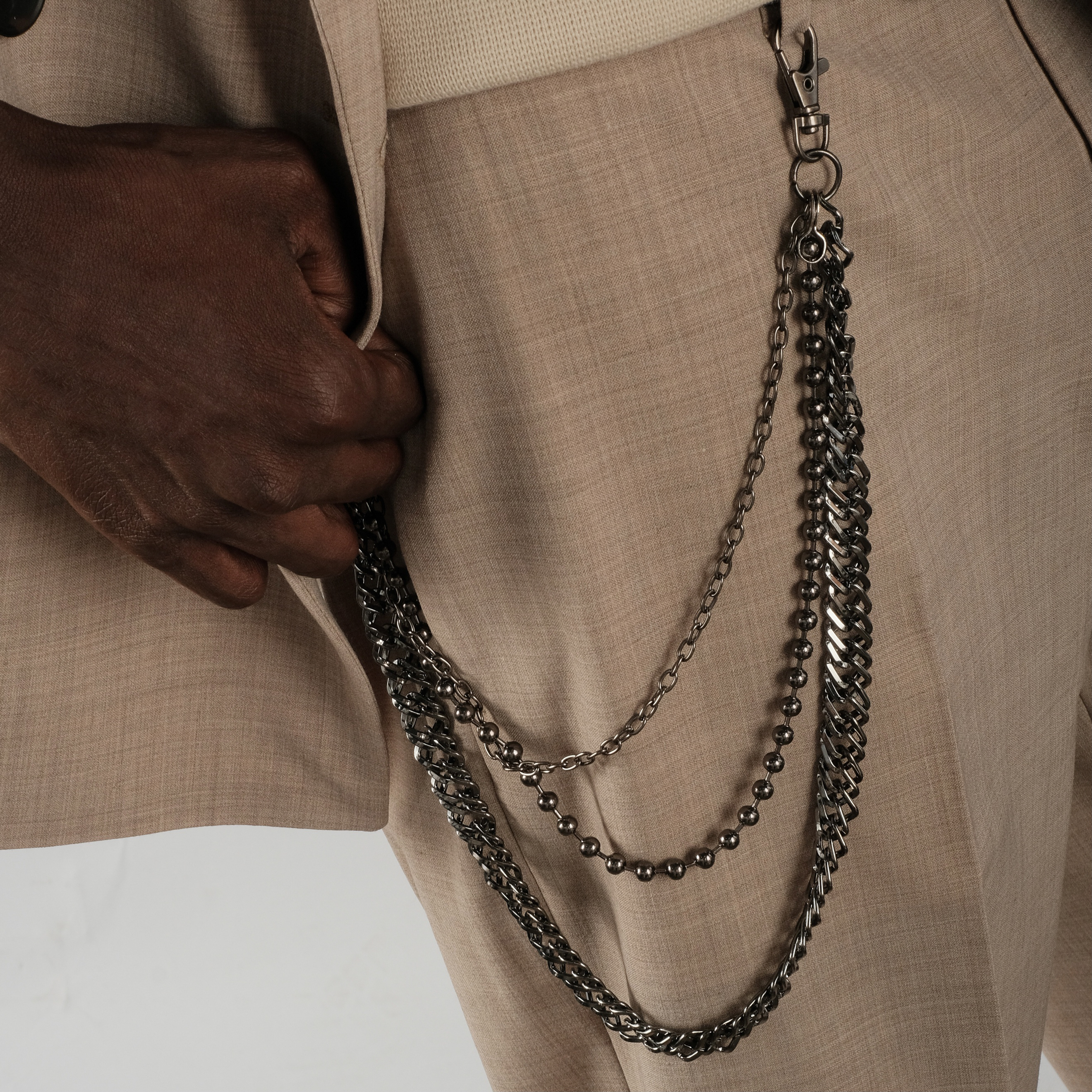 Chain on trousers
