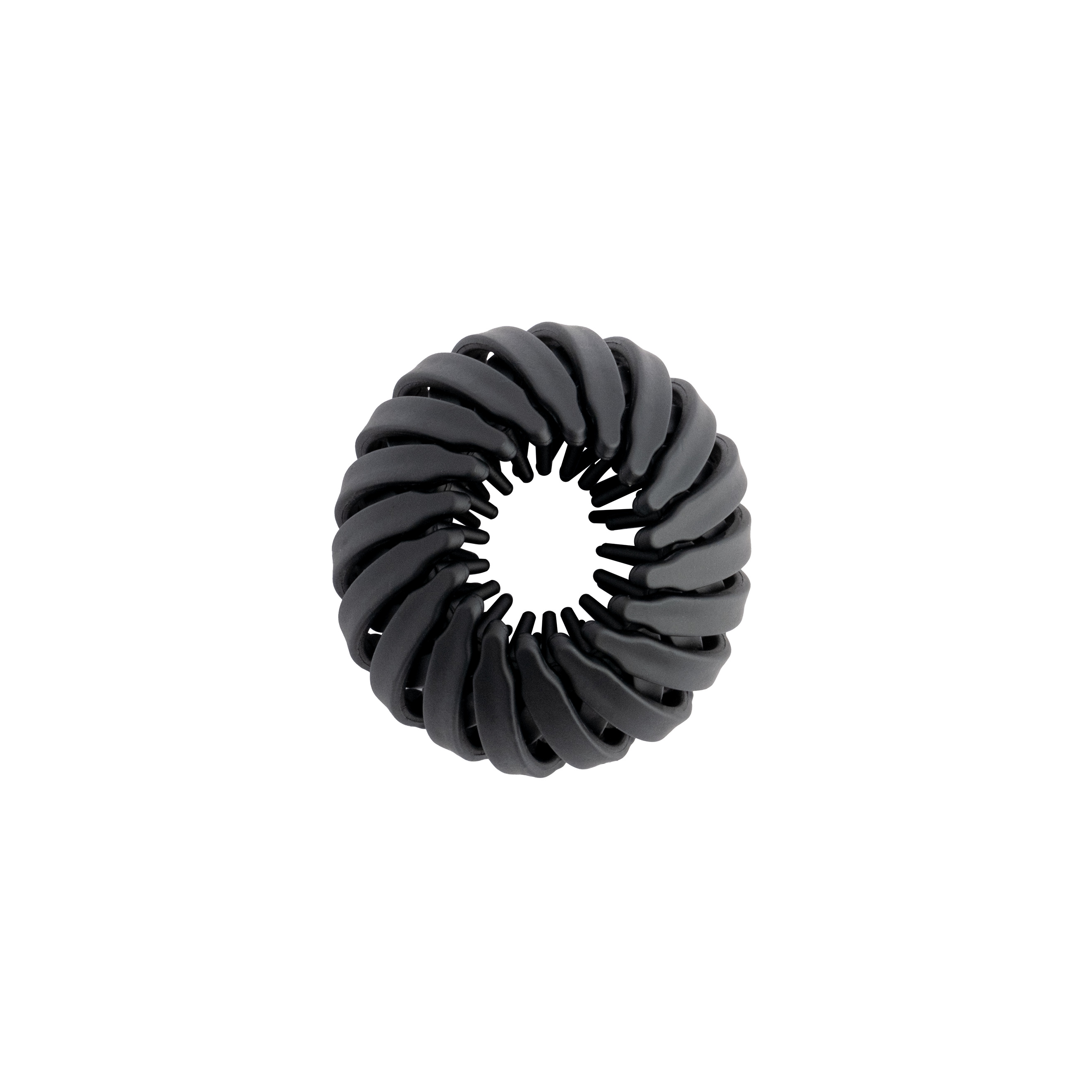 Round black hairpin