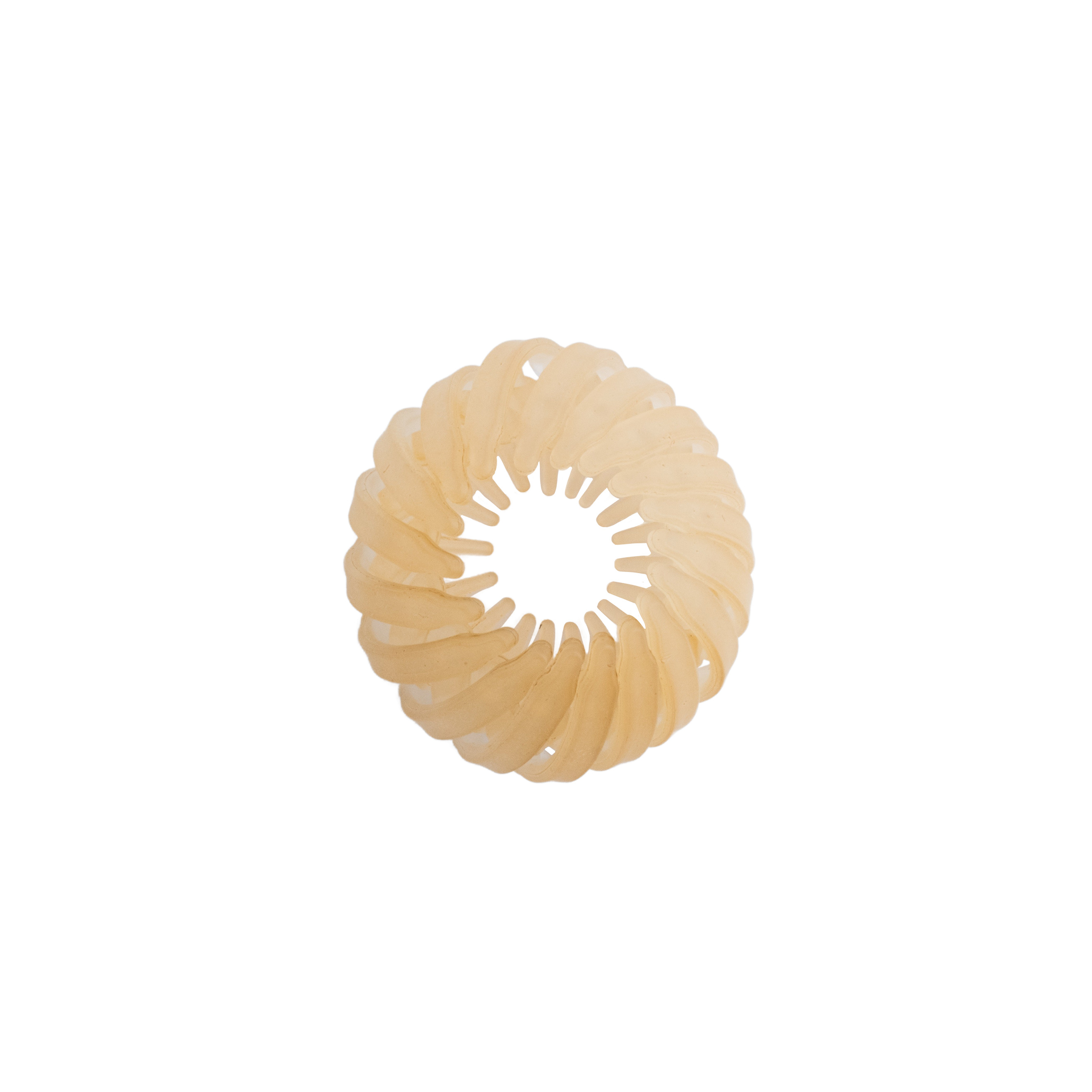 Round beige hairpin