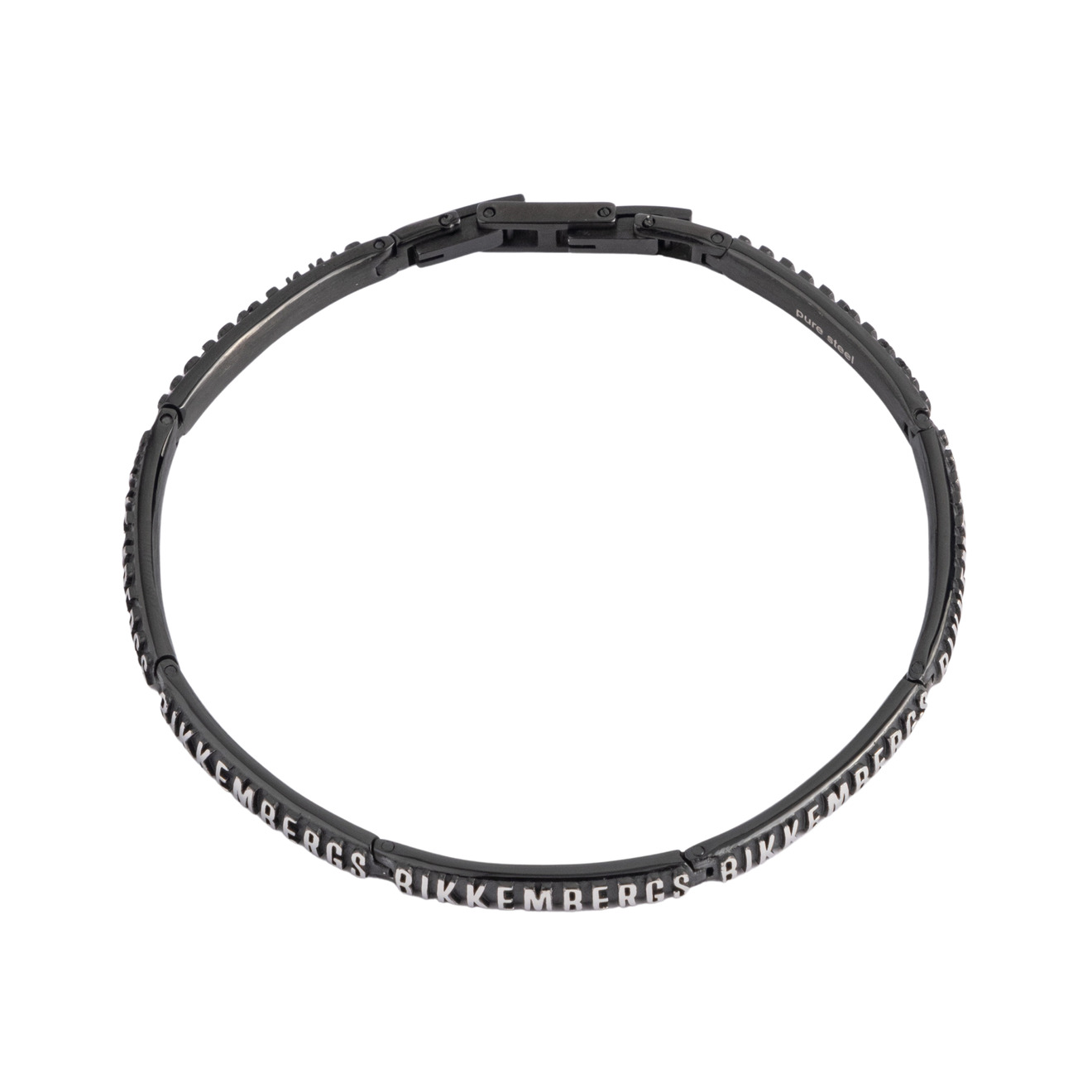 Тонкие браслеты BIKKEMBERGS JEWELLERY Браслет из нержавеющей стали 316L; покрытие - черное IP. Регулируемая длина: от 19 до 20,5 см.
