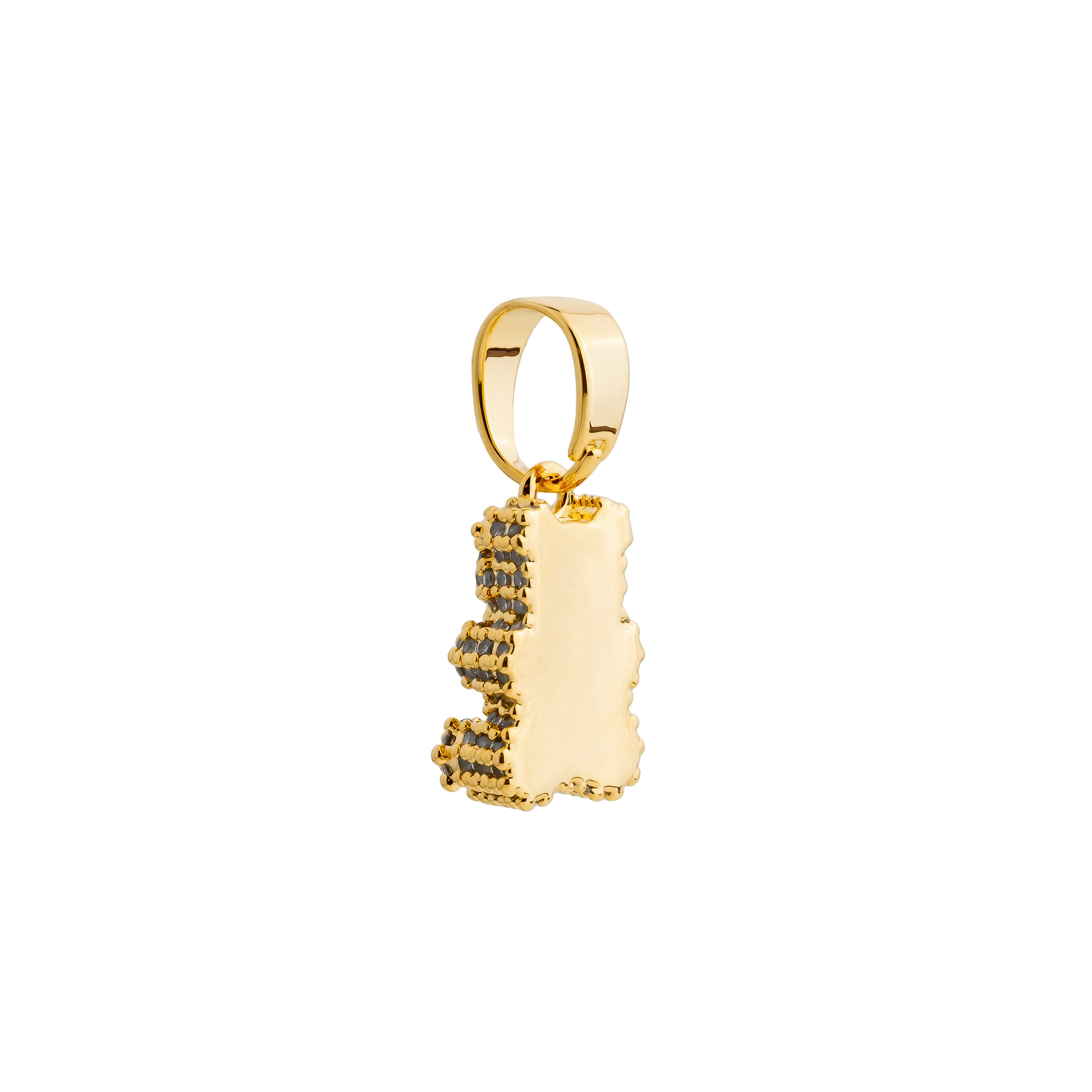 bear pendant with crystals