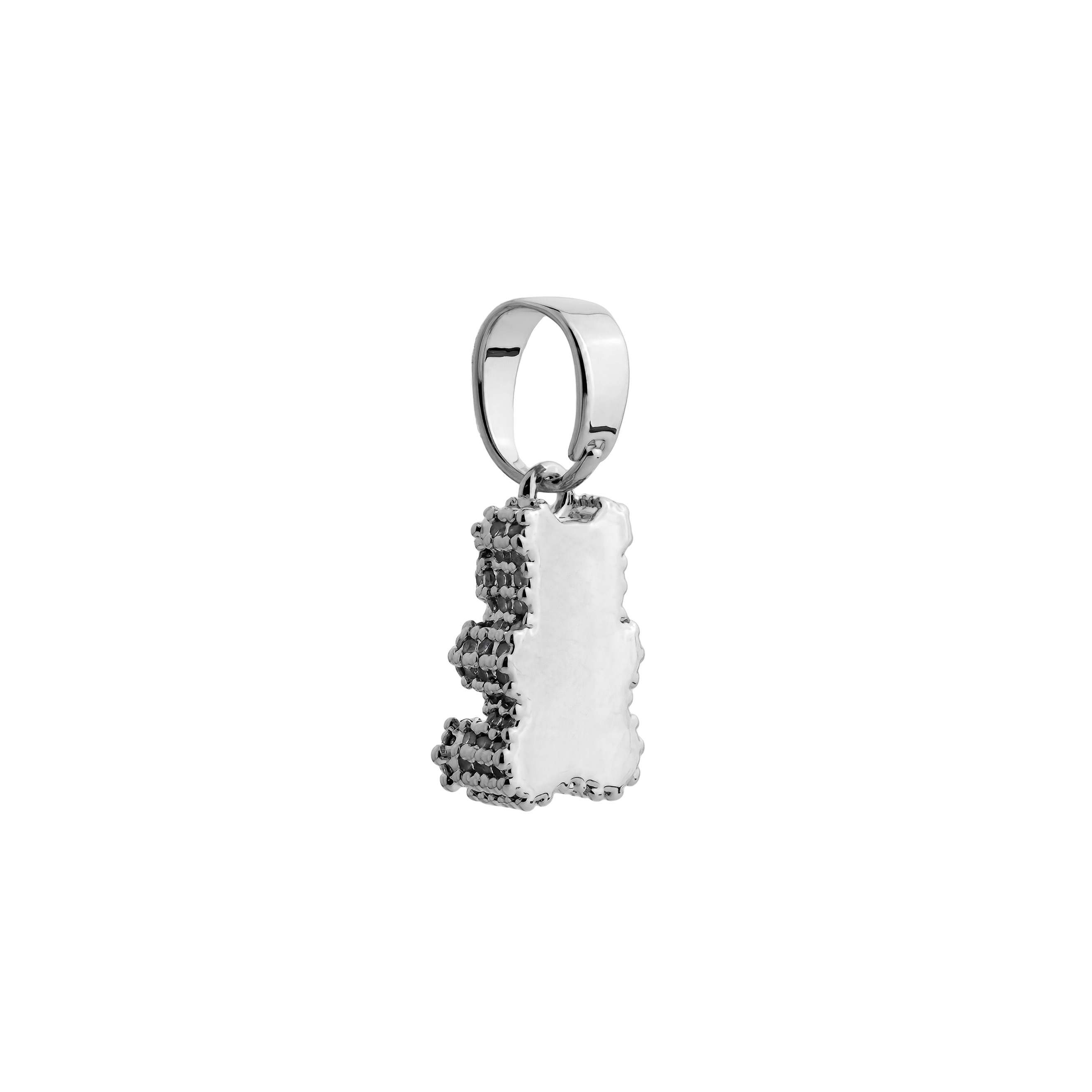 teddbear pendant with crystals