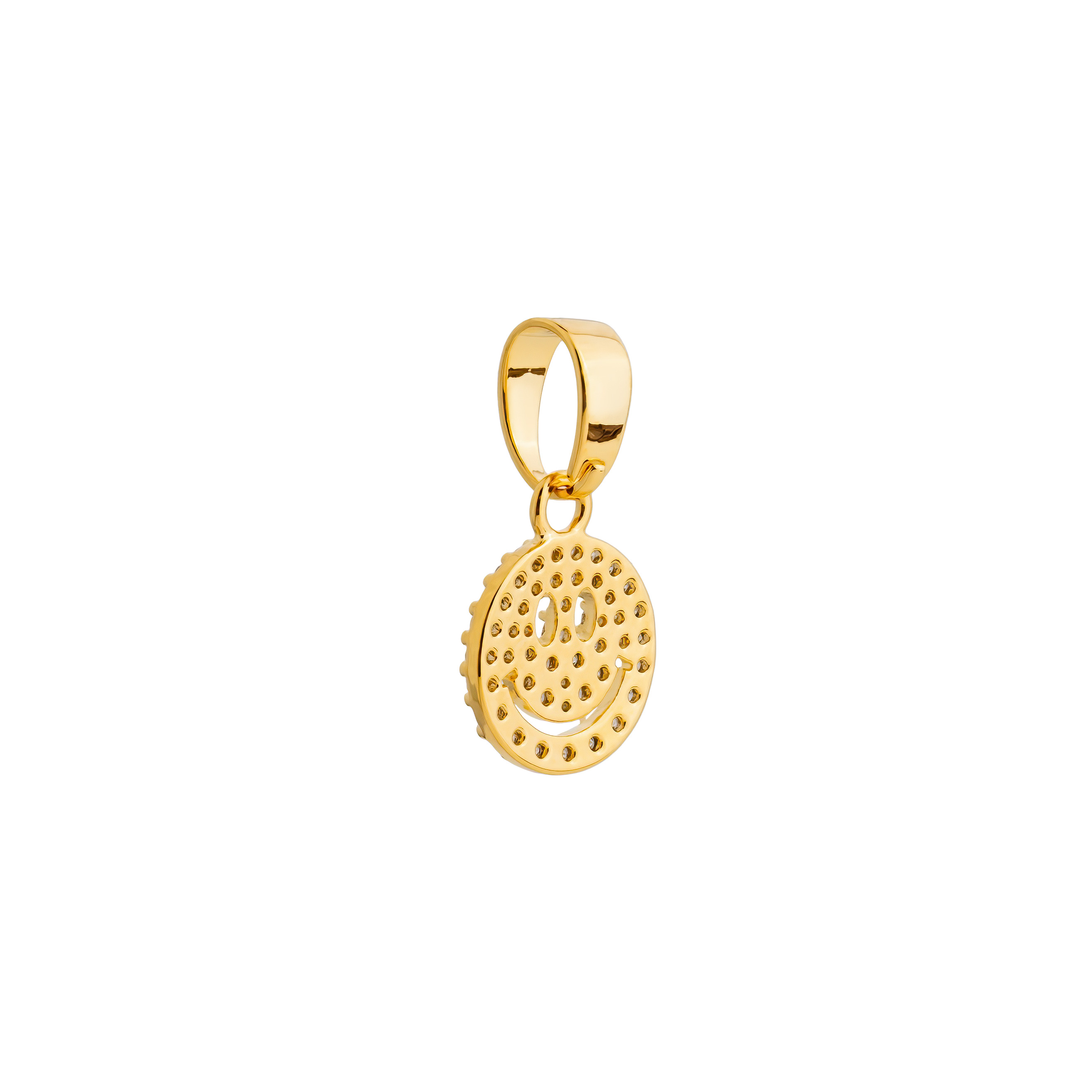 smiley pendant with crystals