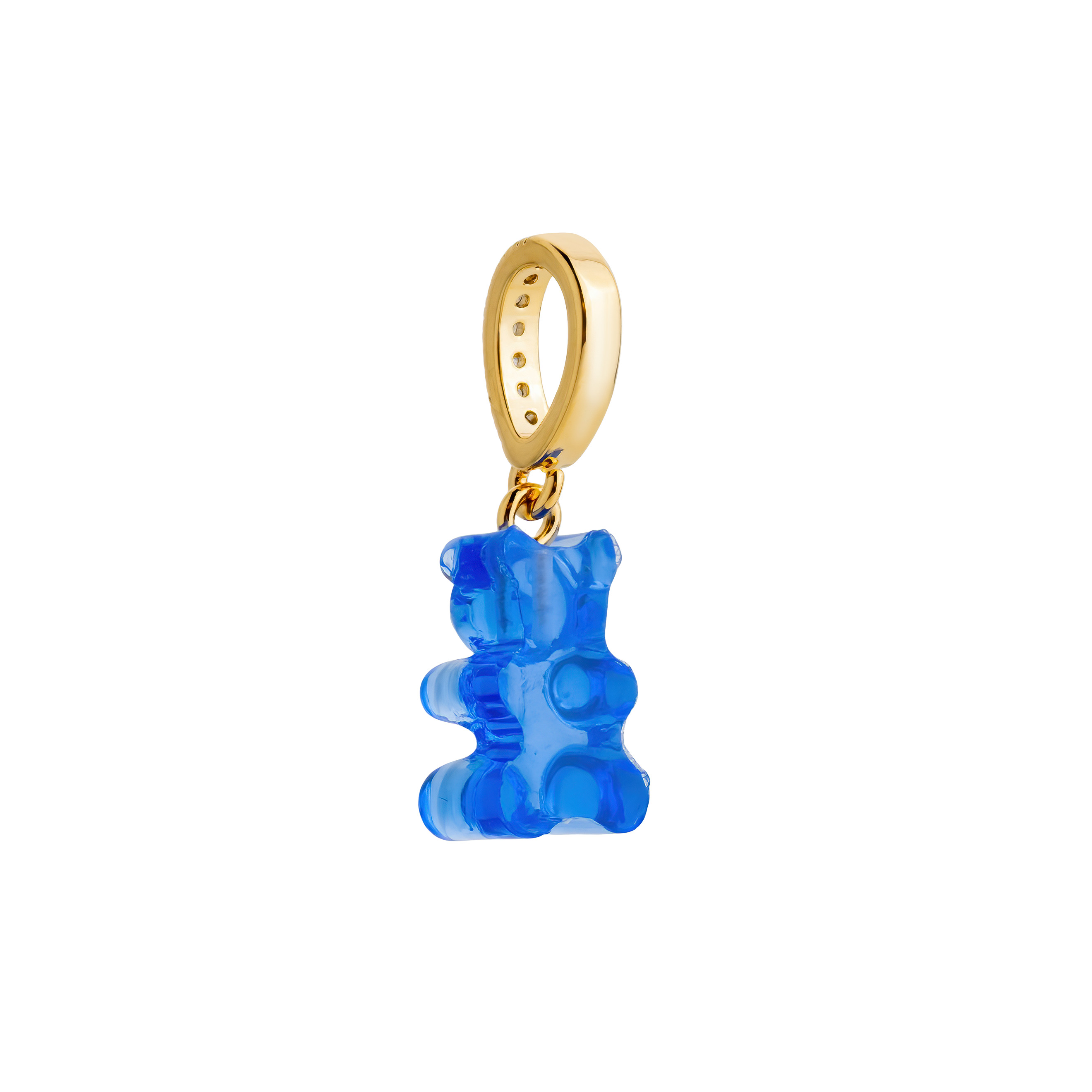 Teddy bear pendant blue