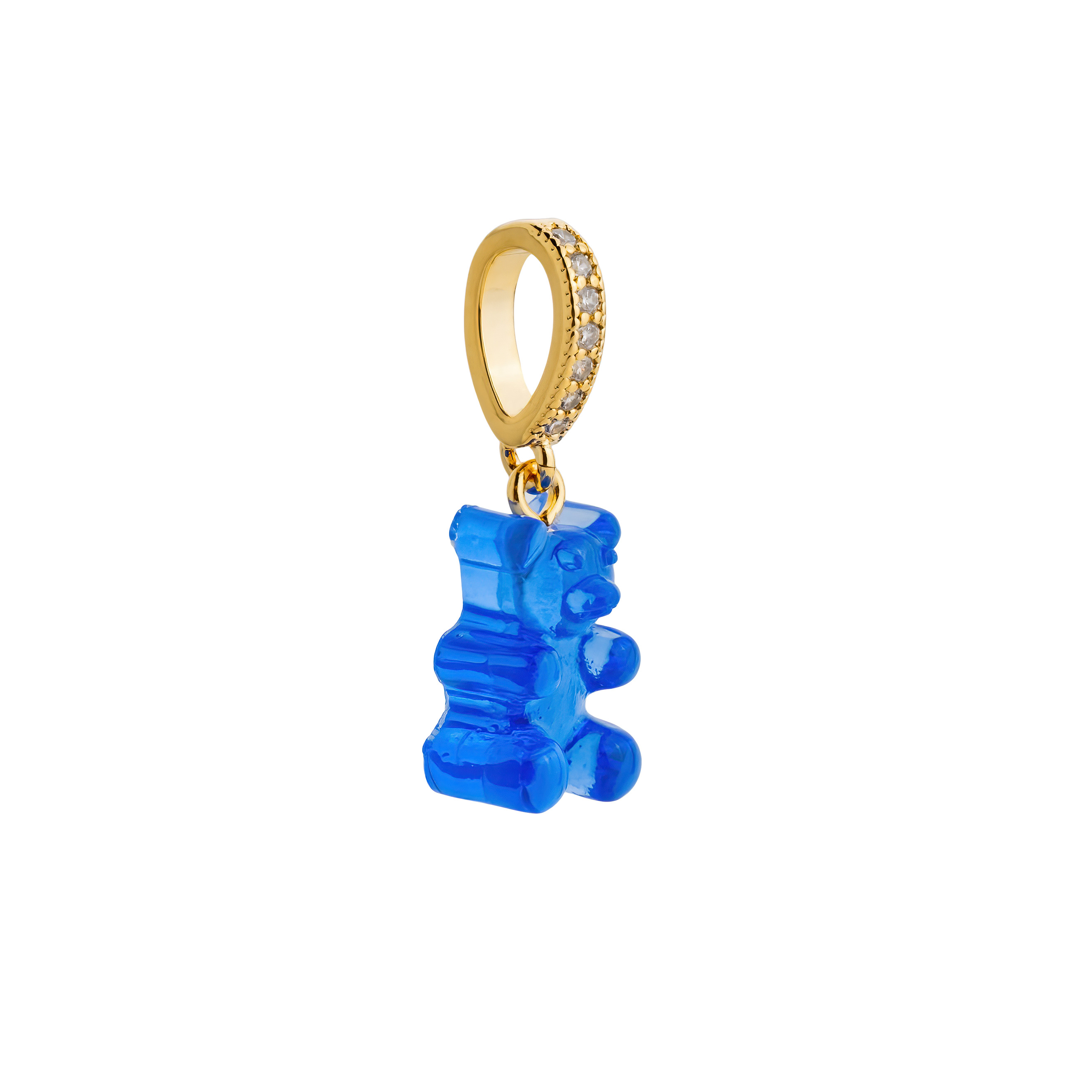 Teddy bear pendant blue