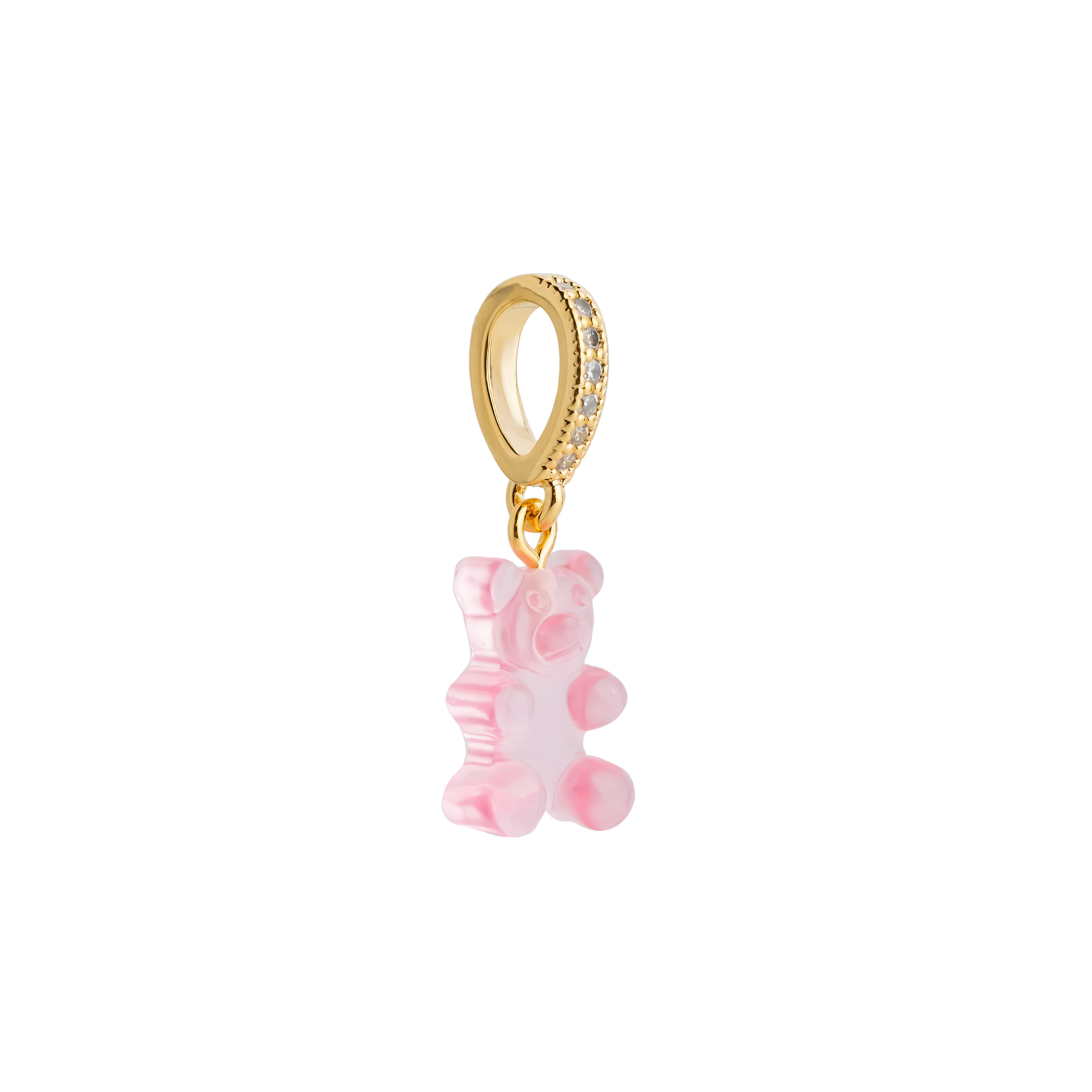 Pink teddy bear pendant