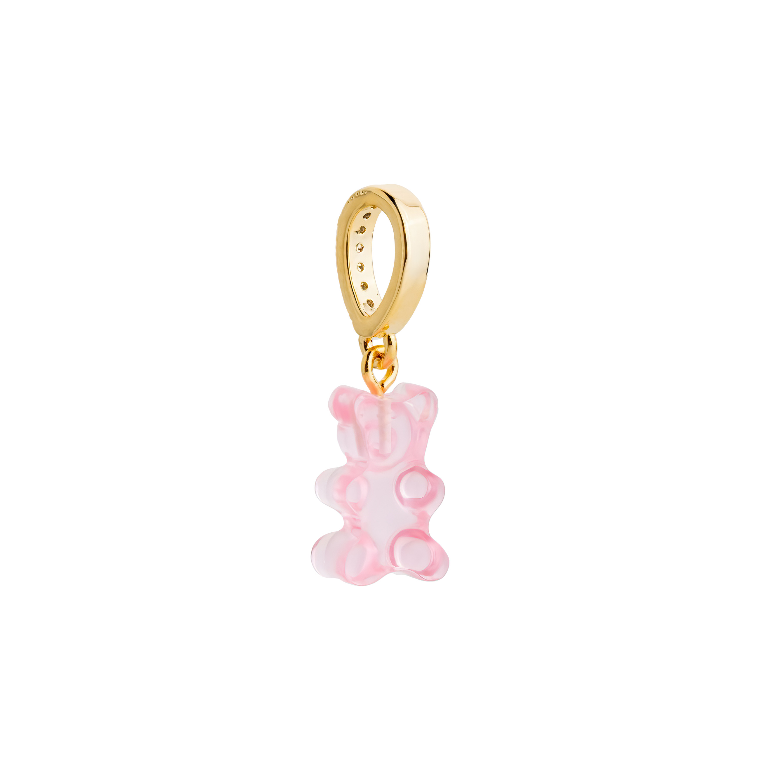 Pink teddy bear pendant