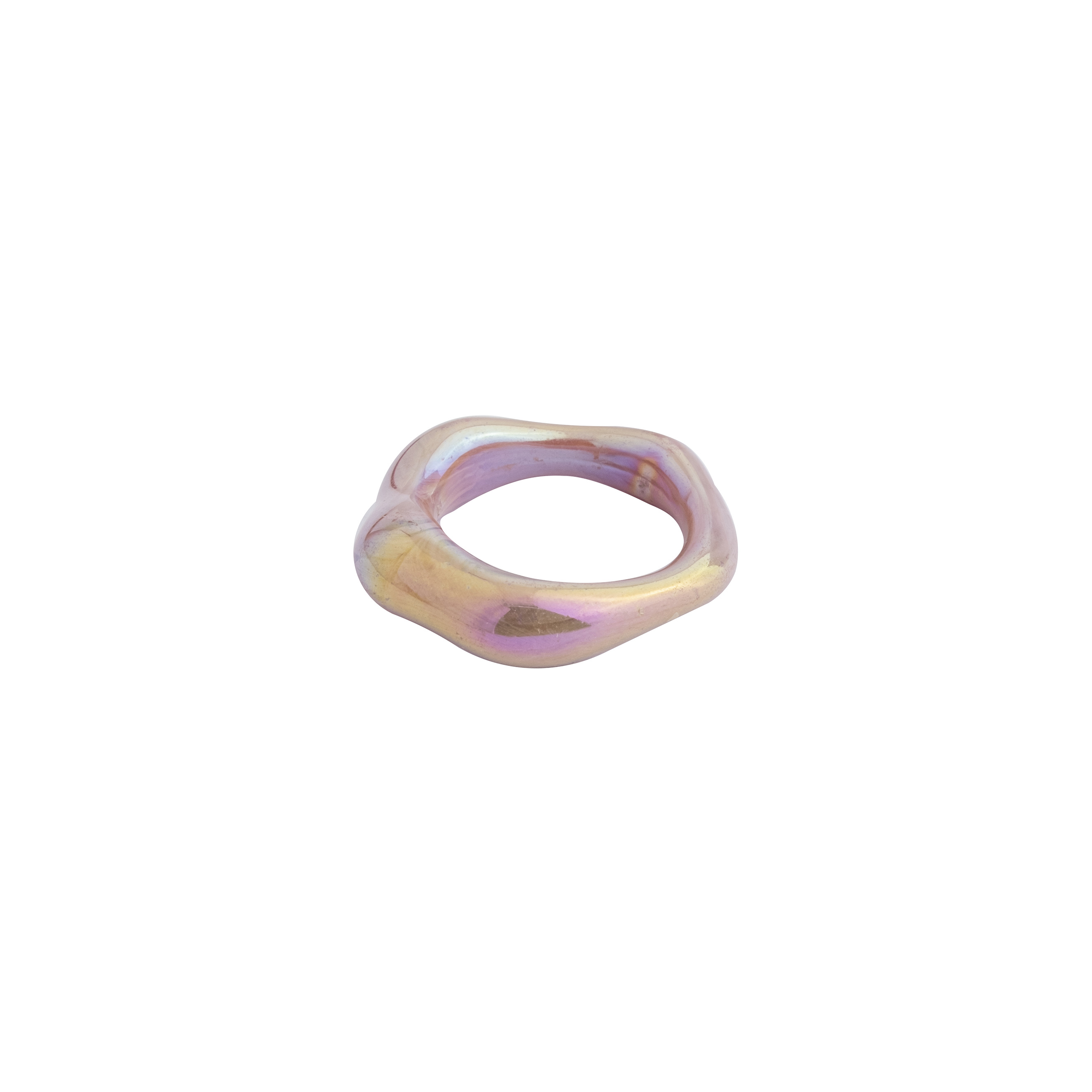 Set of three rings with pearl beads