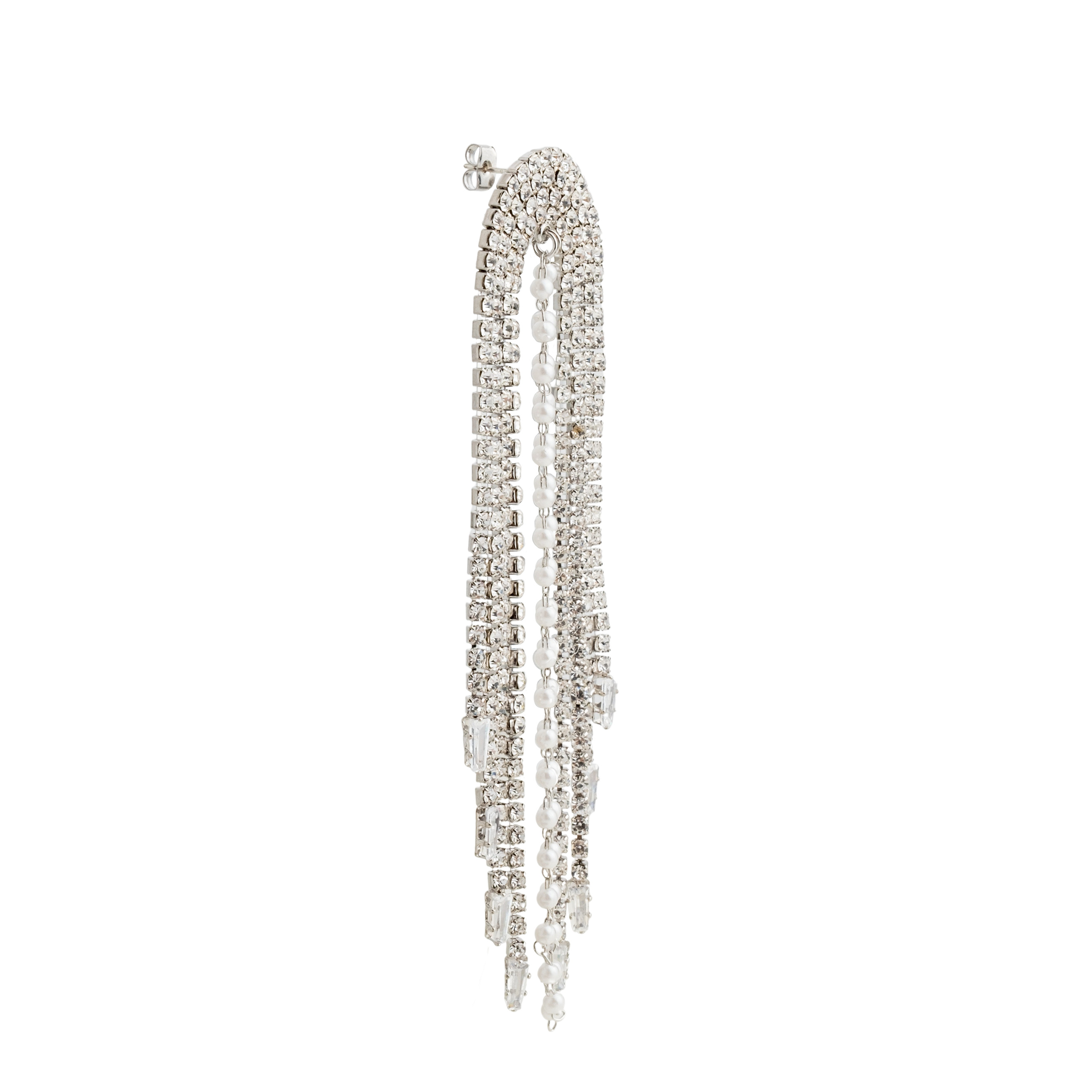 large chandelier earrings with pearl beads