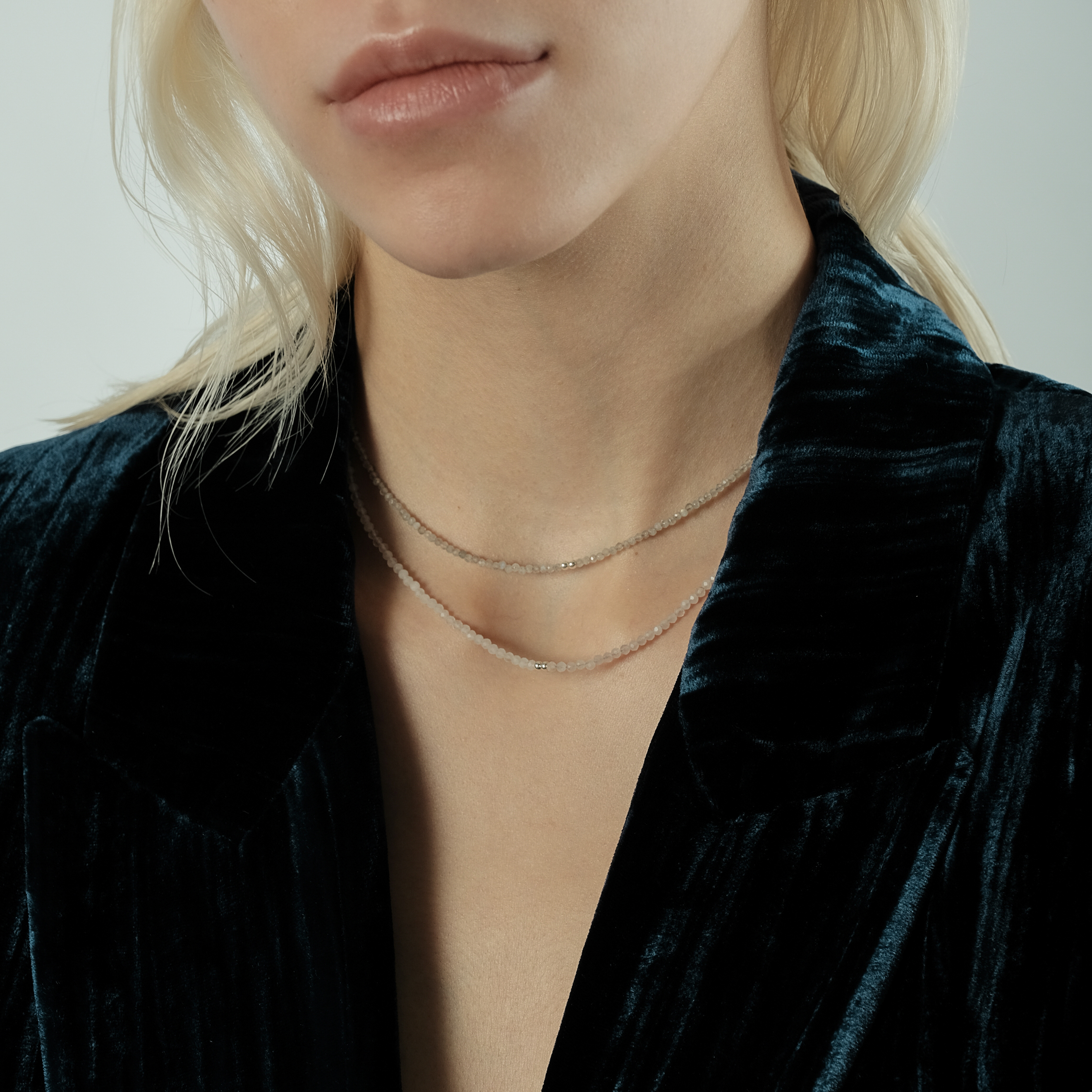 Choker with labradorite