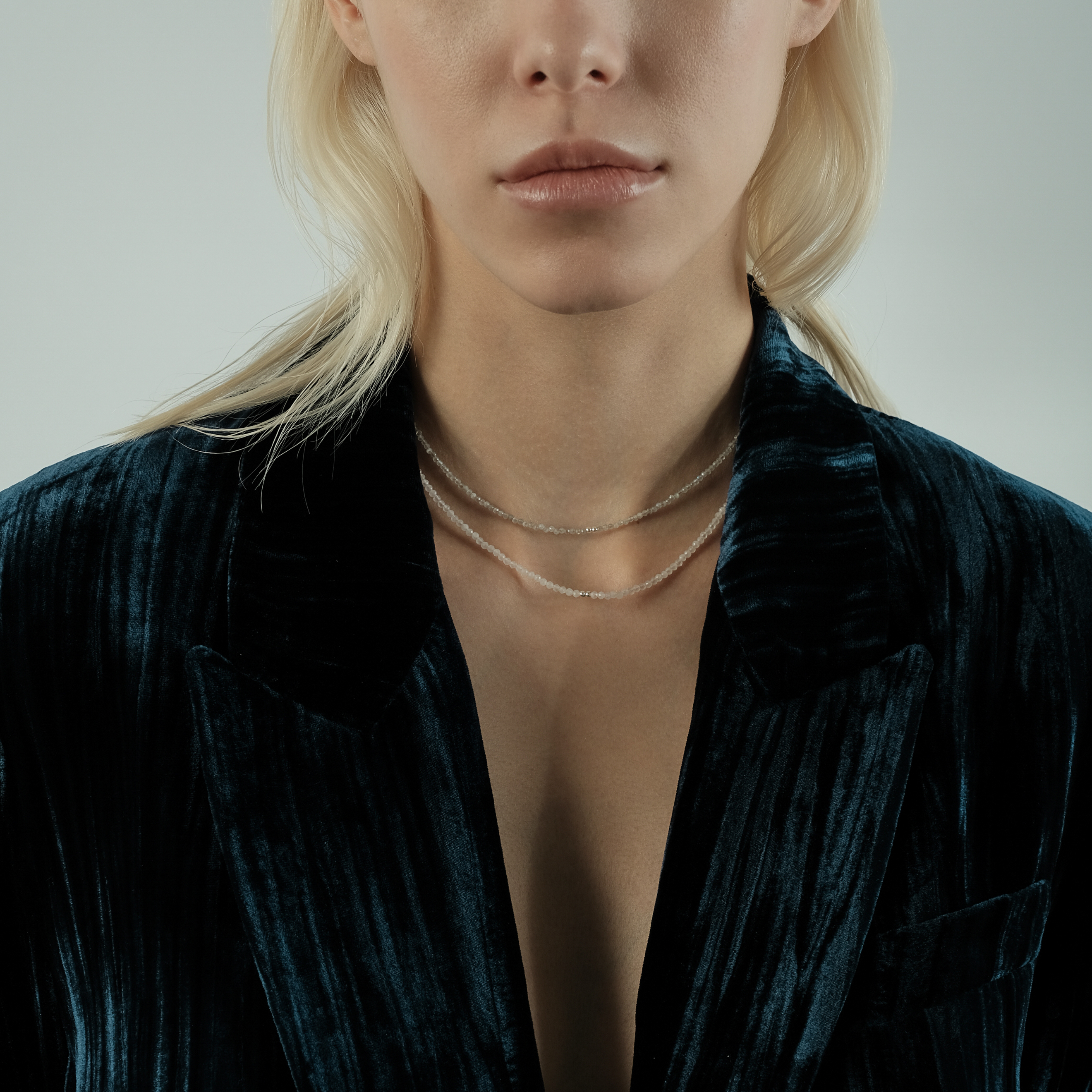 Choker with labradorite