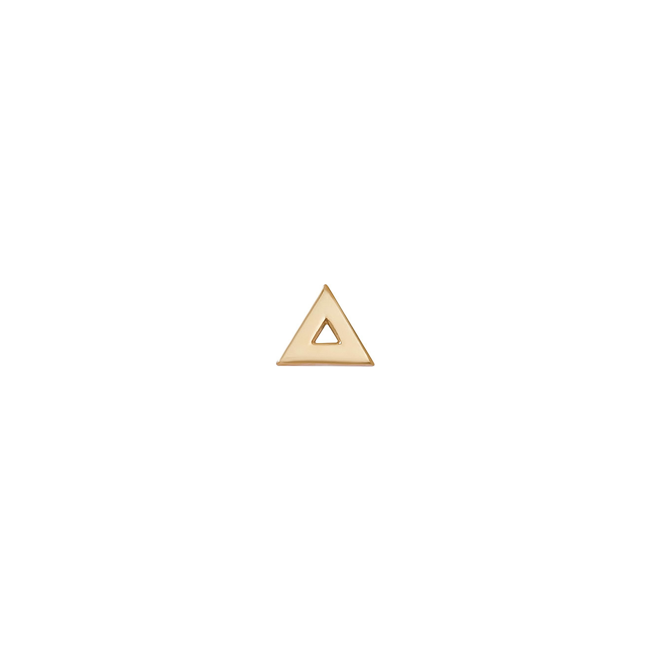Tilda Монопусета-треугольник из желтого золота tilda серьги круги из желтого золота