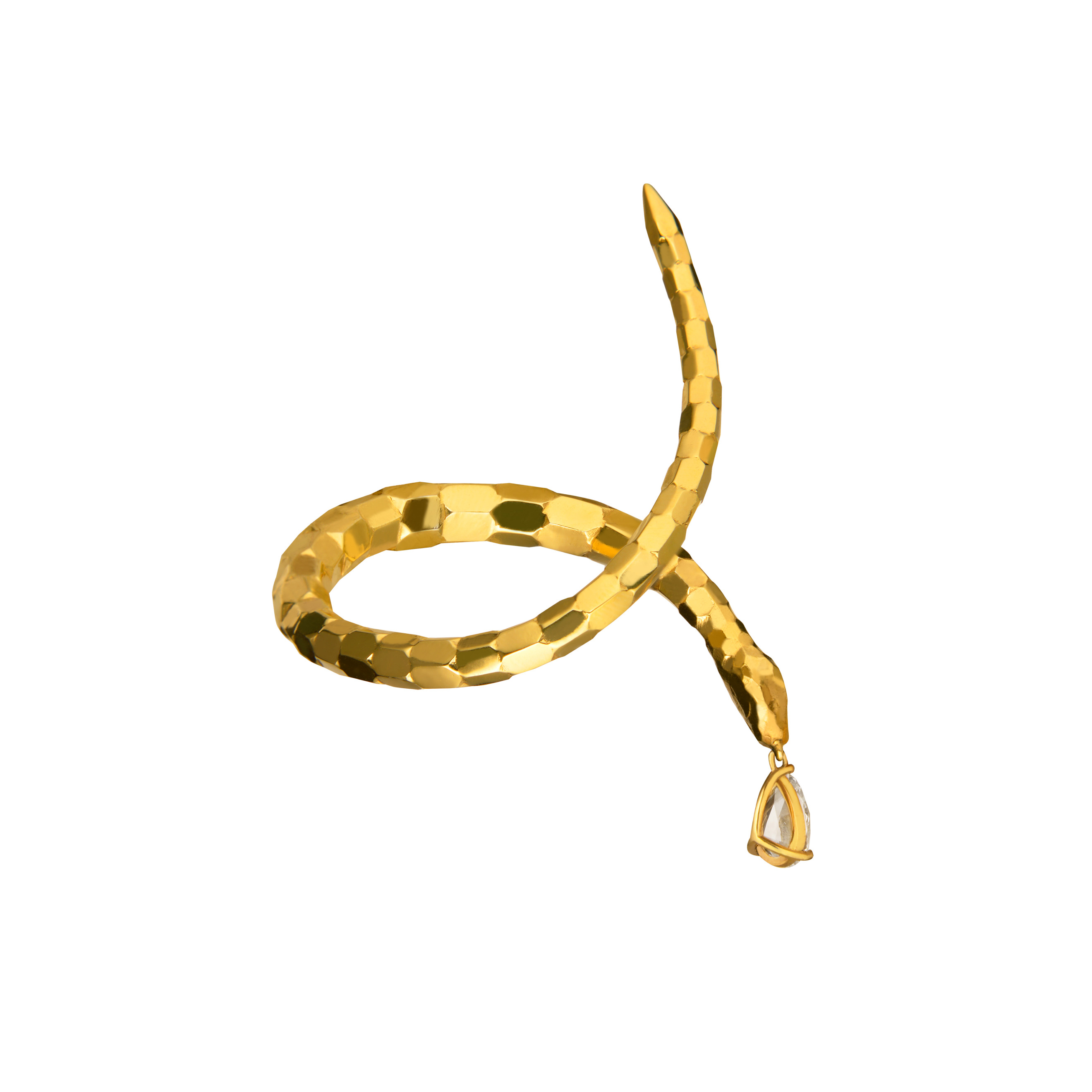Браслет VENENUM gold, серебро 925, позолота 27K, топаз 2,25 ct