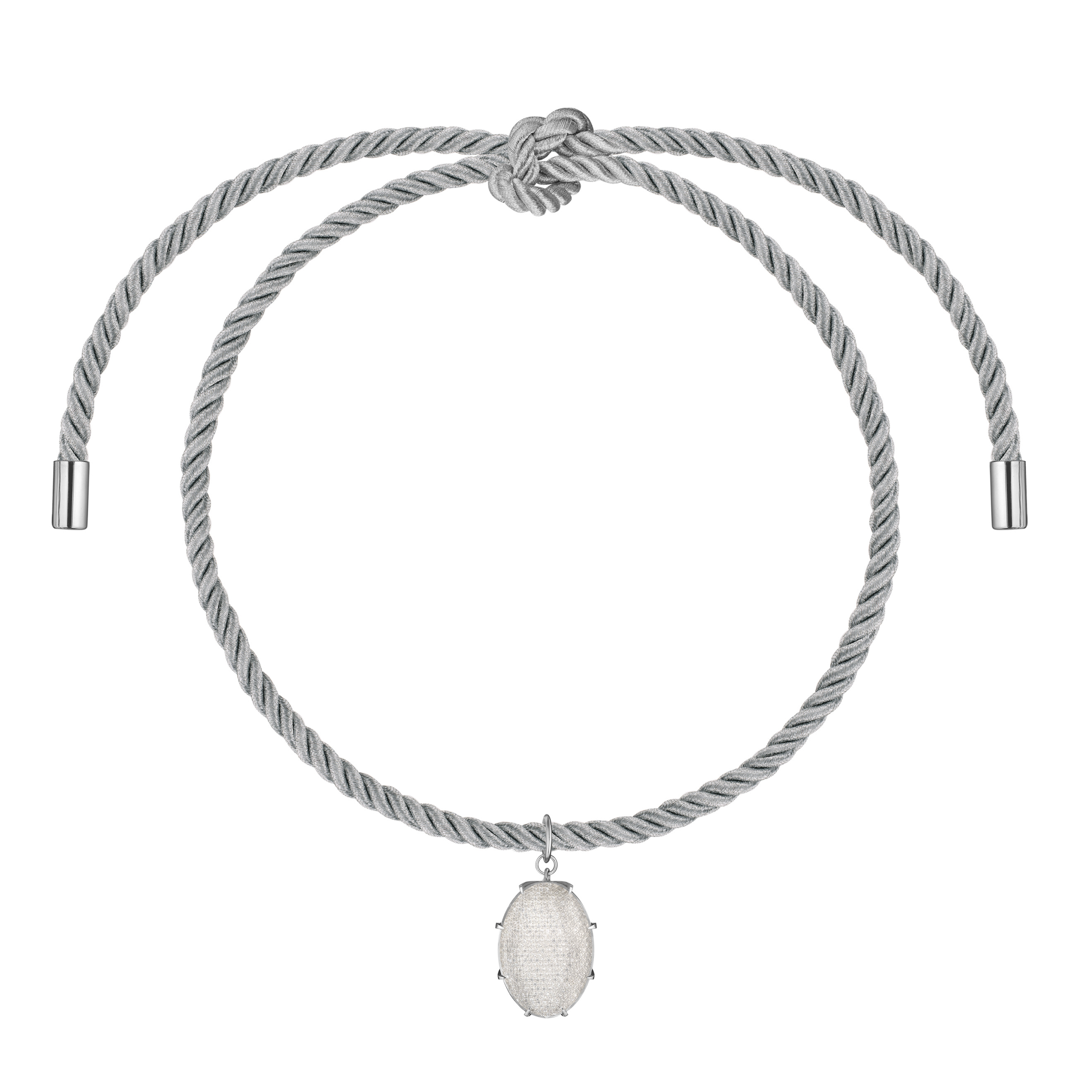 Колье с подвесами Vertigo Jewellery Lab Подвеска VERNATIO silv, серебро 925, бел.родий, цирконы 2,5ct, прозрачный кварц 5,87ct