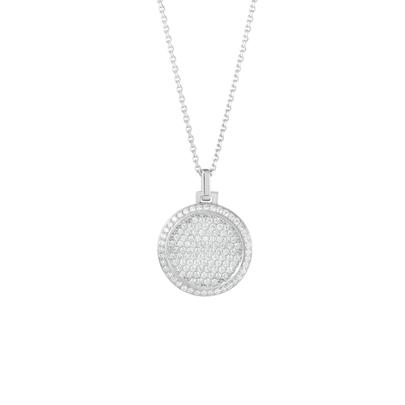 Jewlia Медальон-круг из серебра jewlia печатка круг из серебра с кристаллами
