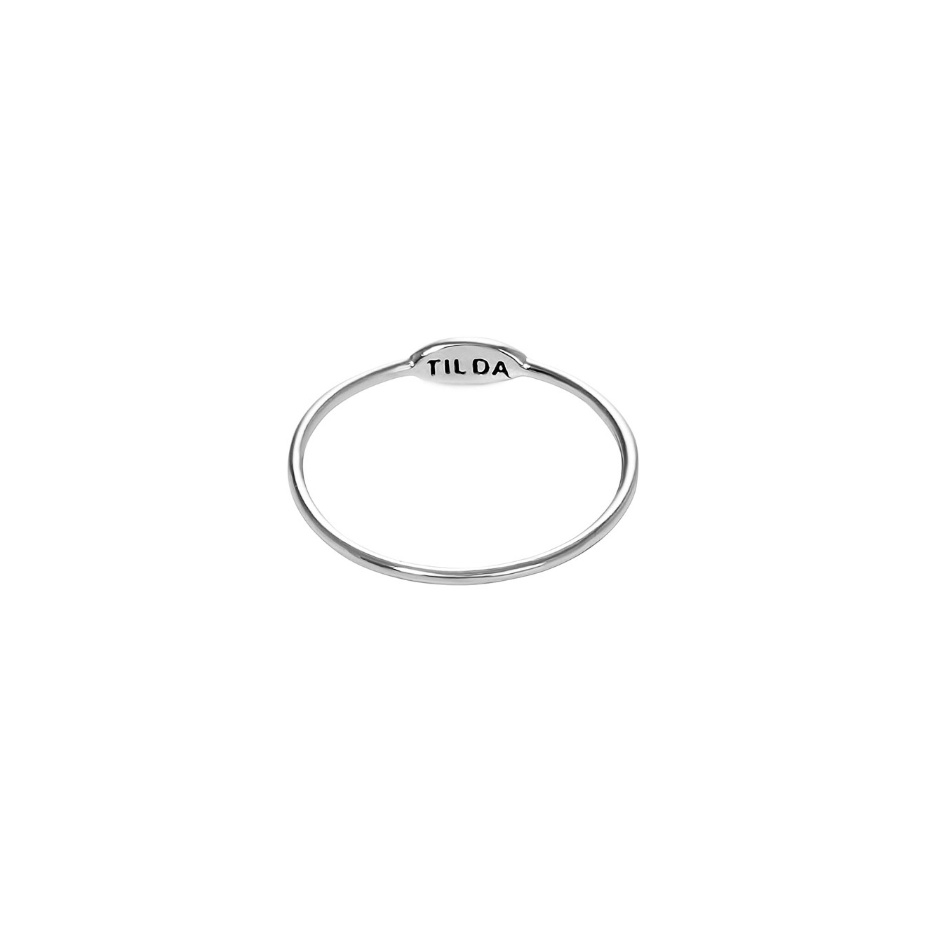 Tilda Тонкое кольцо из белого золота цена и фото