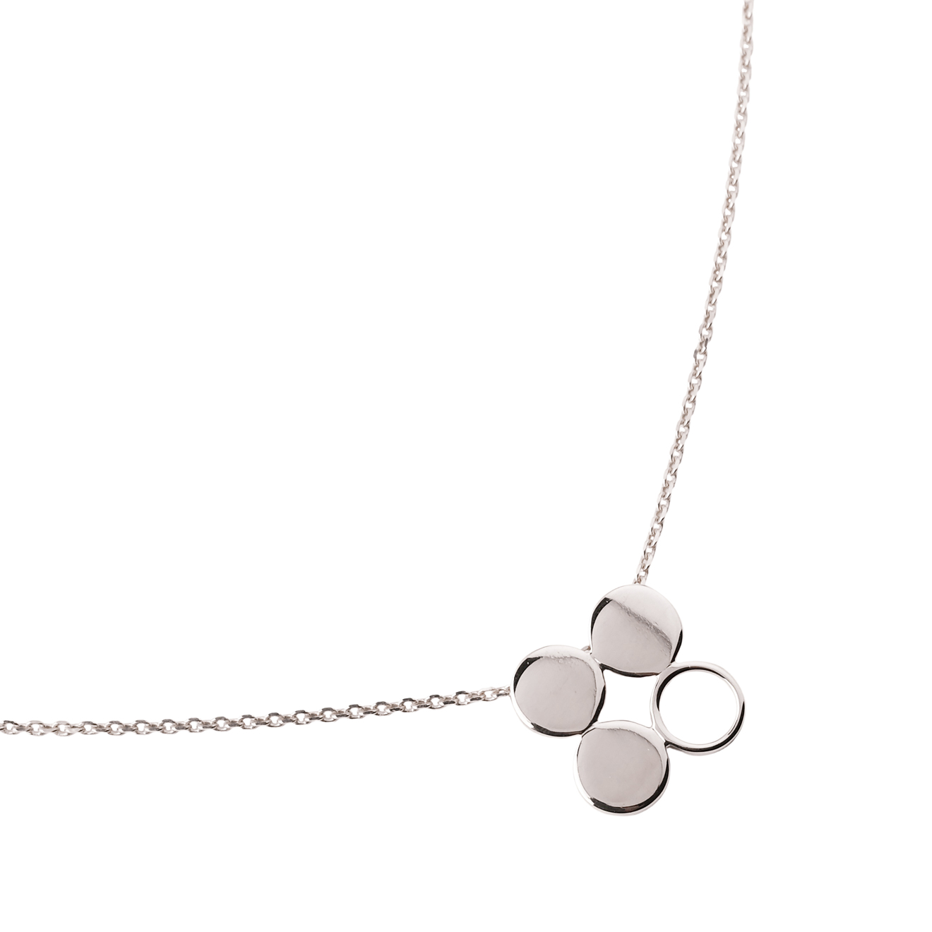 LUTA Jewelry Колье-клевер из серебра luta jewelry подвижное кольцо клевер из серебра