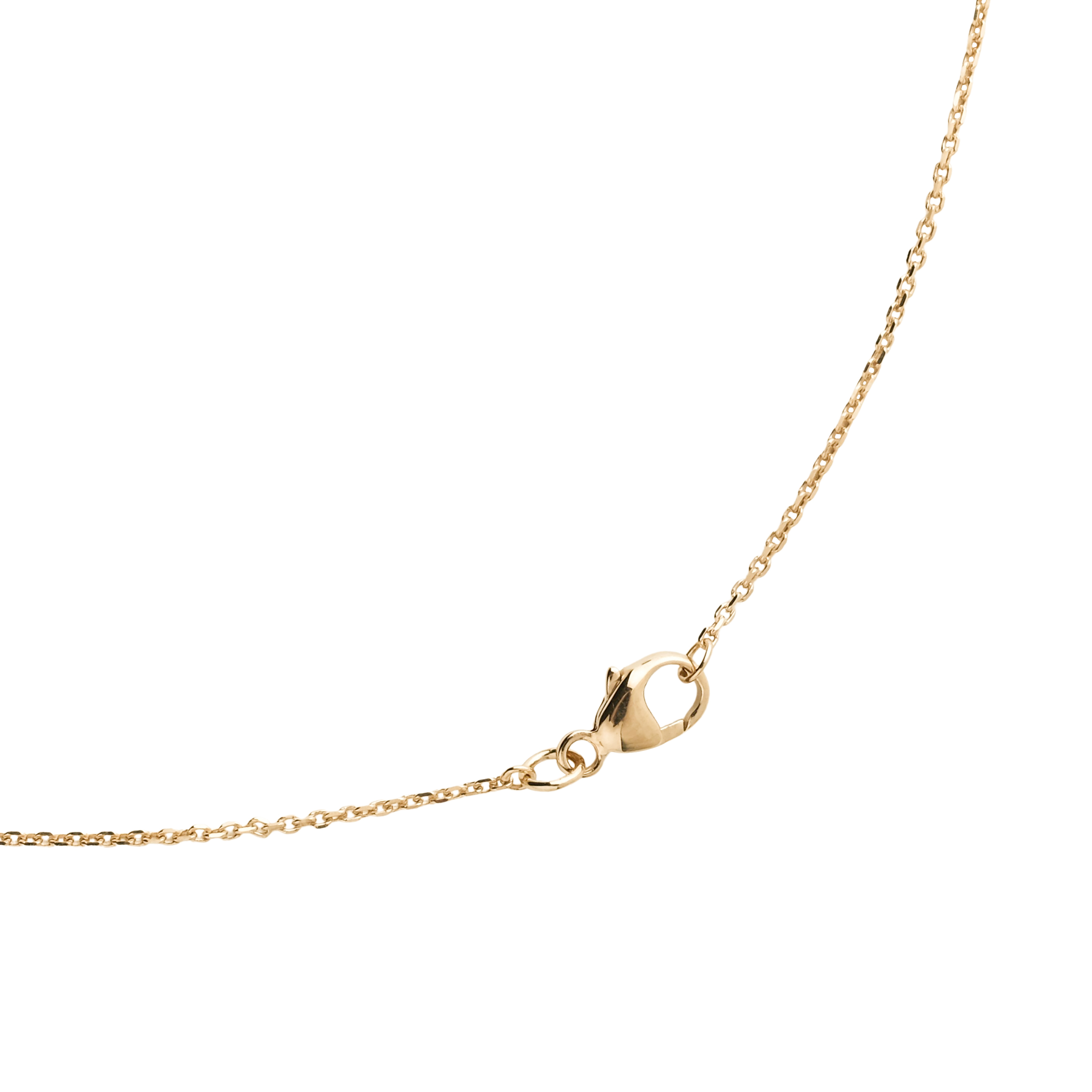 gold-plated silver clover necklace
