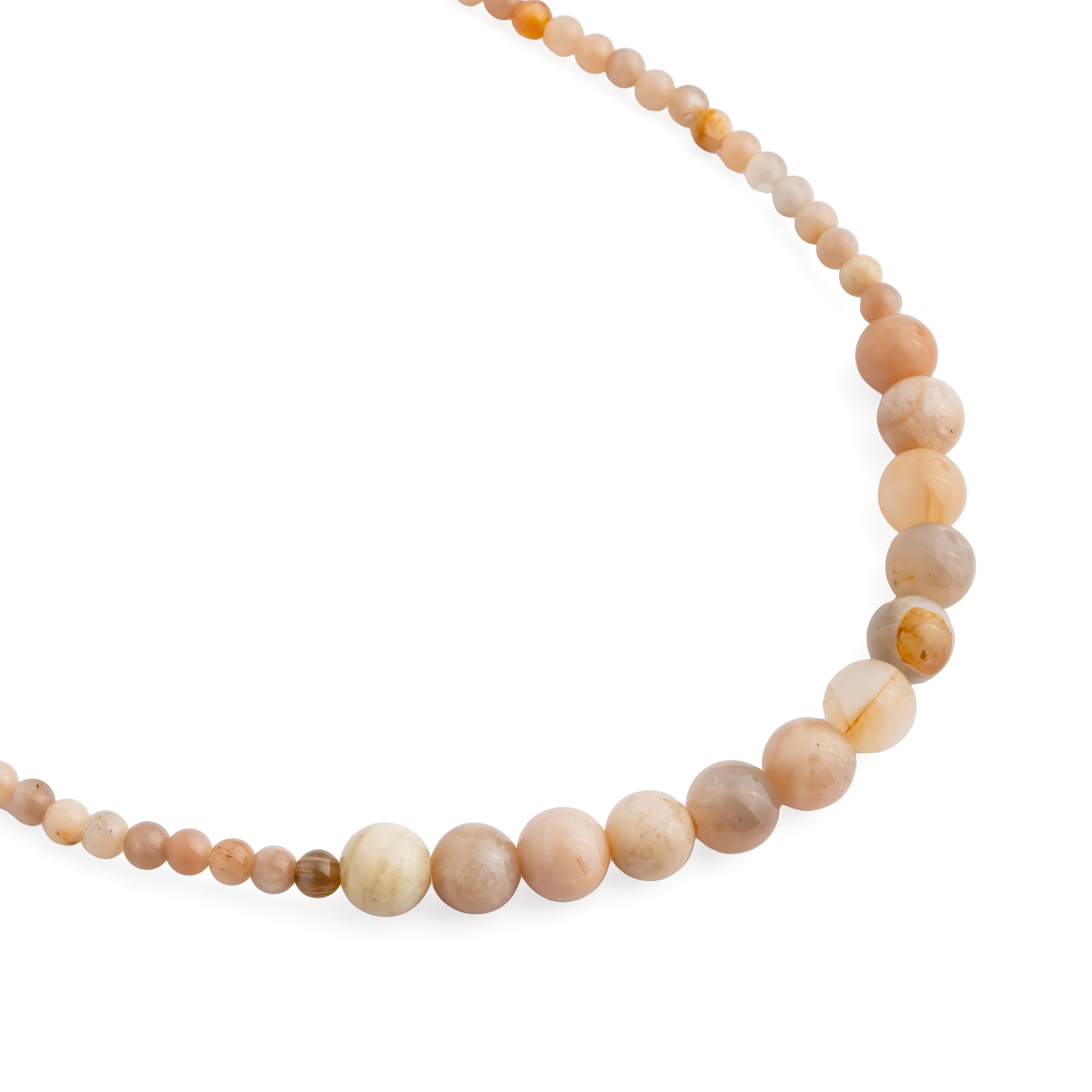 Necklace made of sunstone