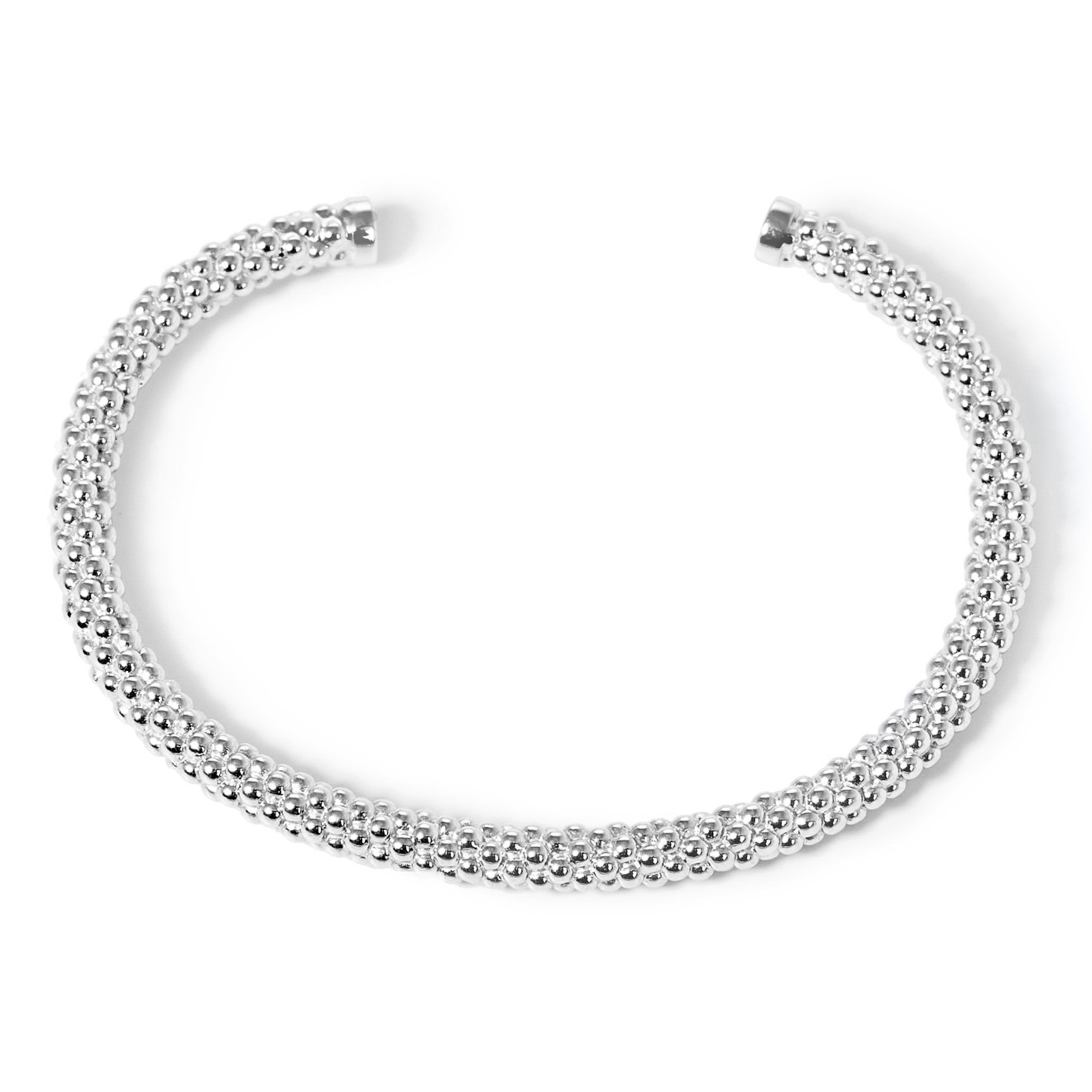 Браслет «Бисерный жгут» из серебра, из коллекции Paillettes