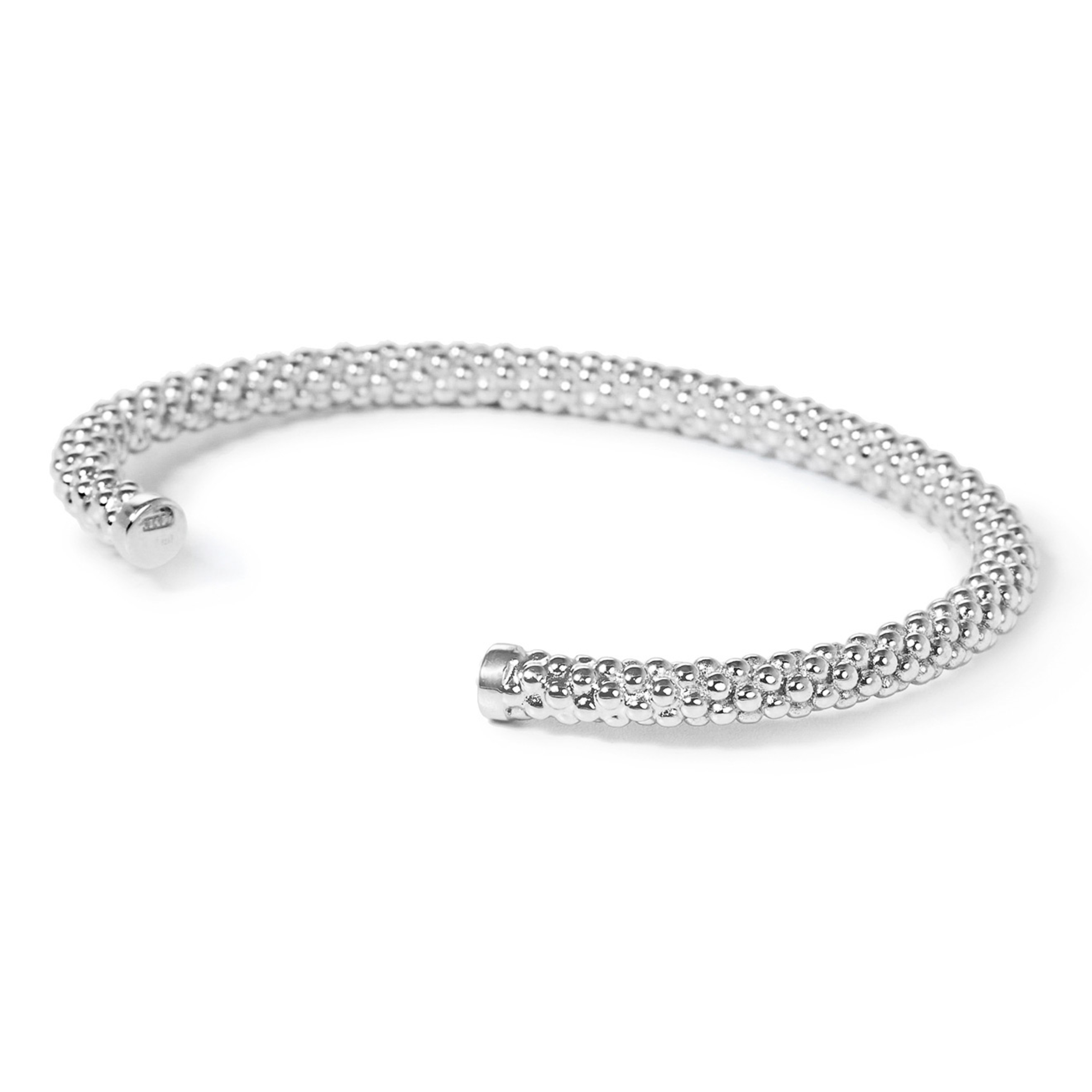 Браслет «Бисерный жгут» из серебра, из коллекции Paillettes