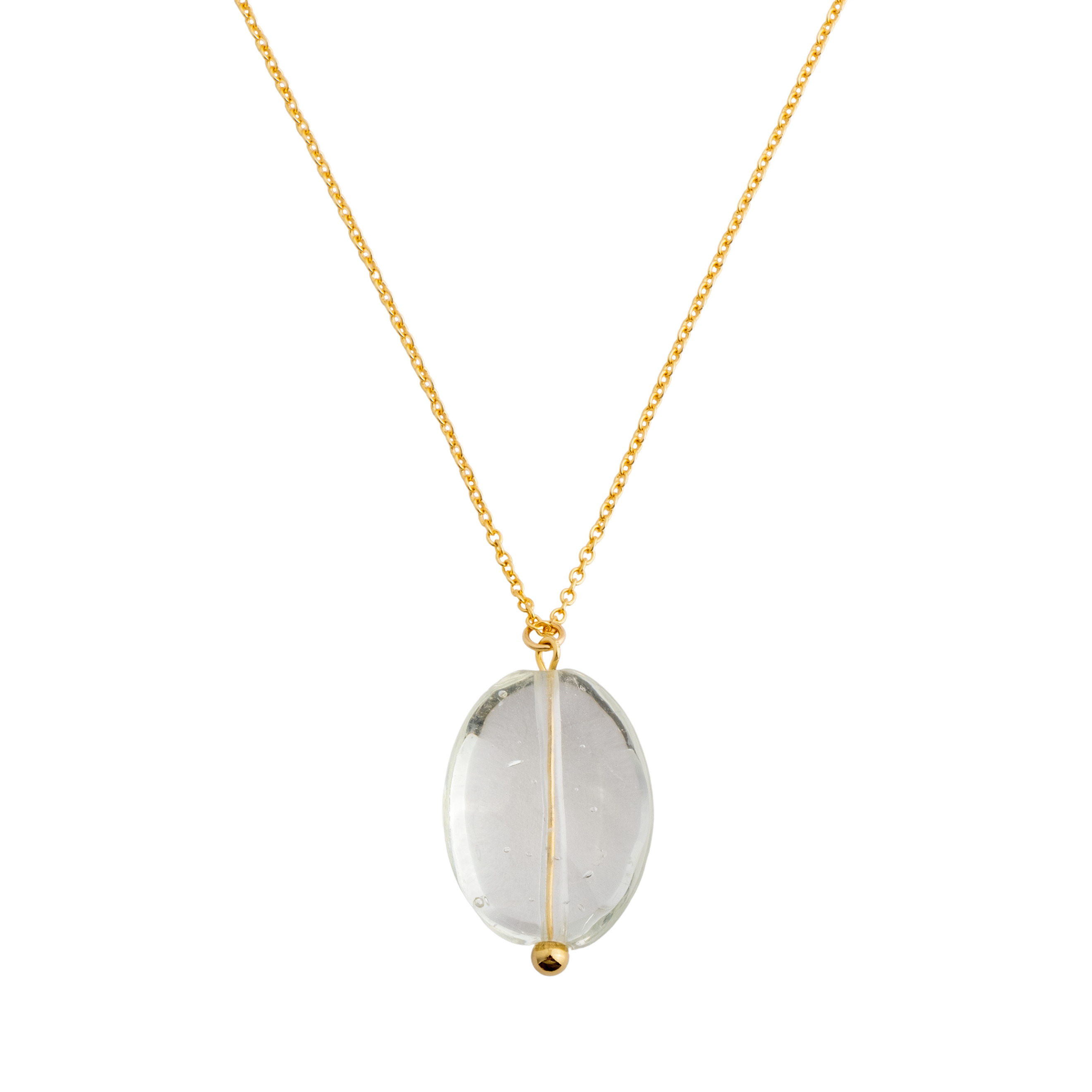 necklace with quartz