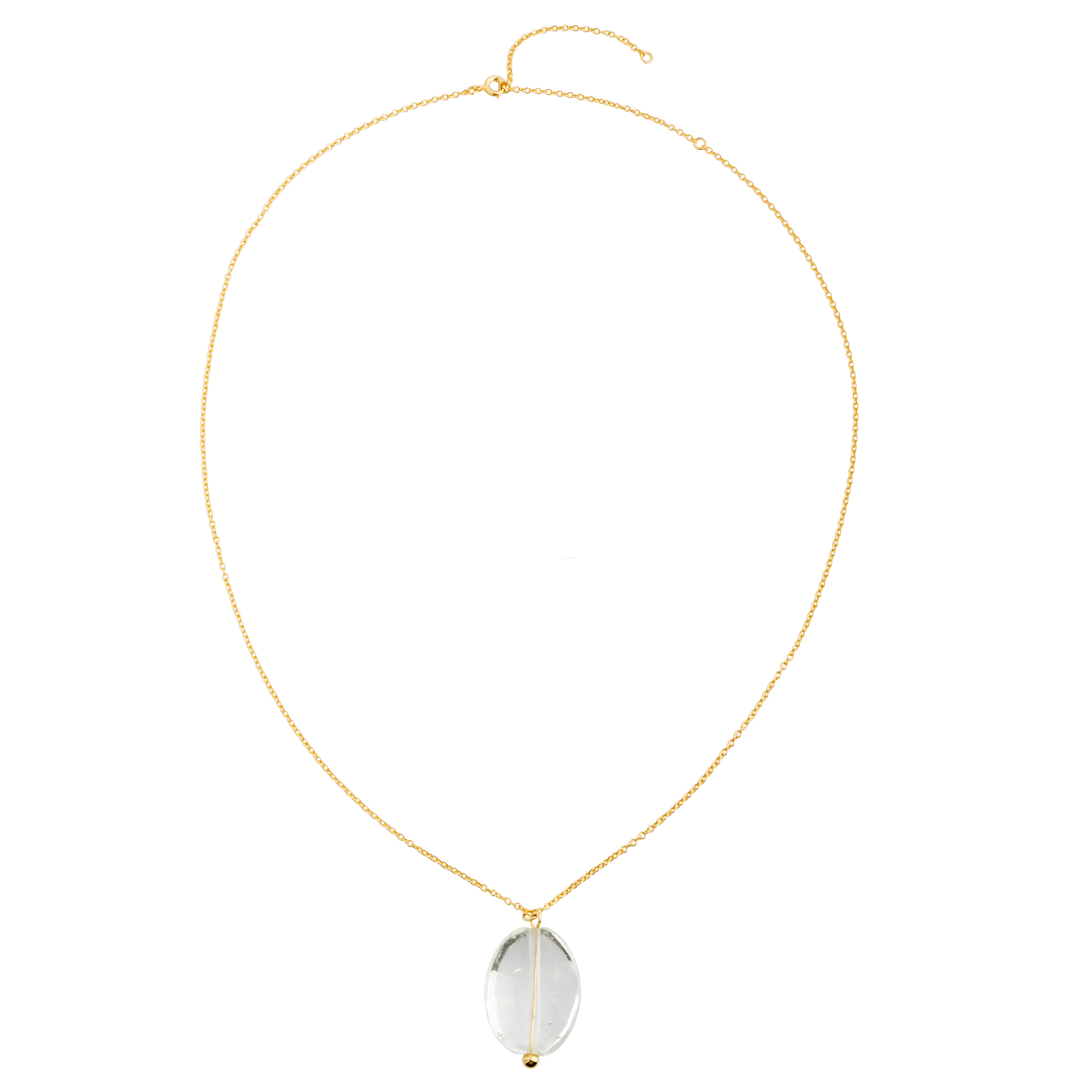 necklace with quartz
