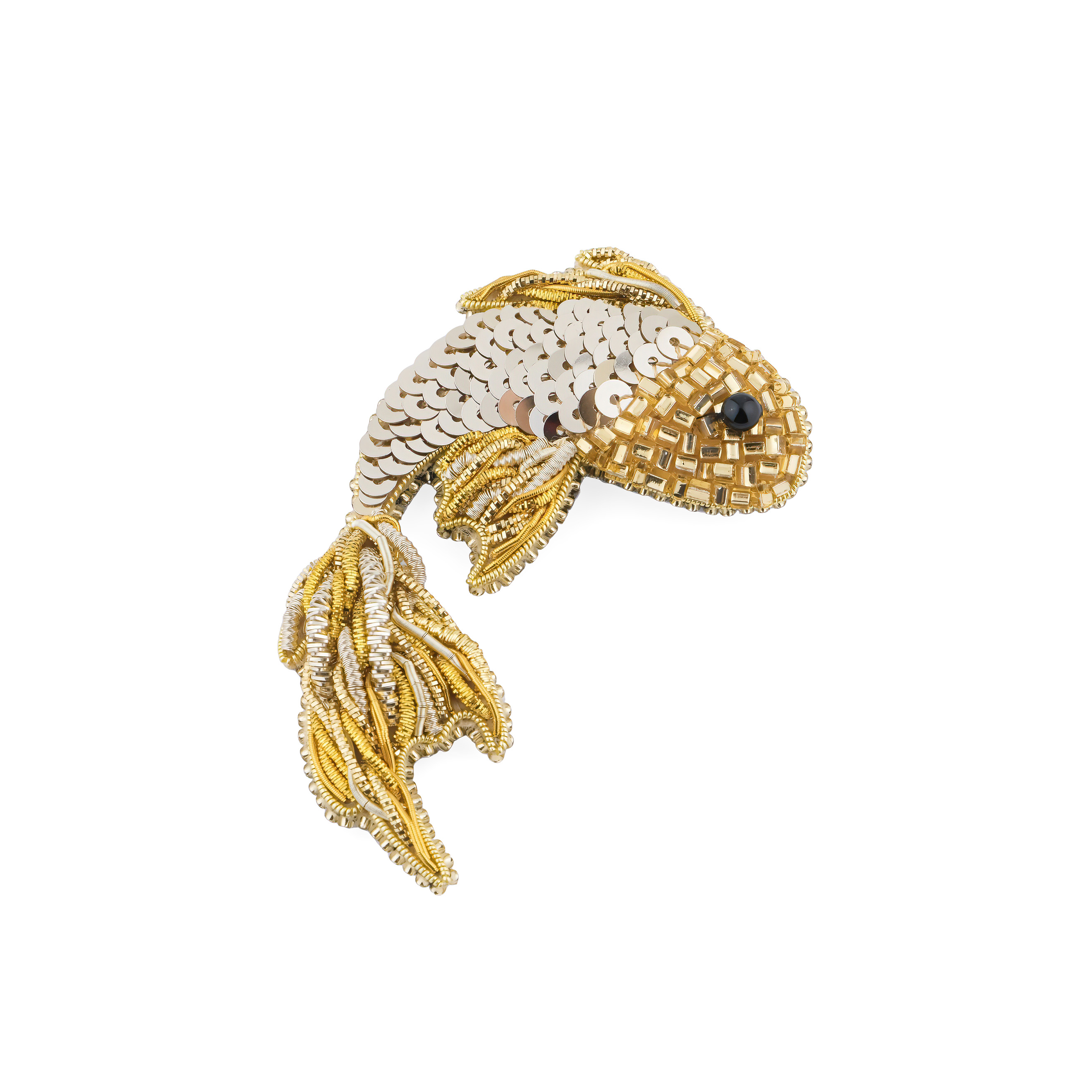 Brooch small goldfish