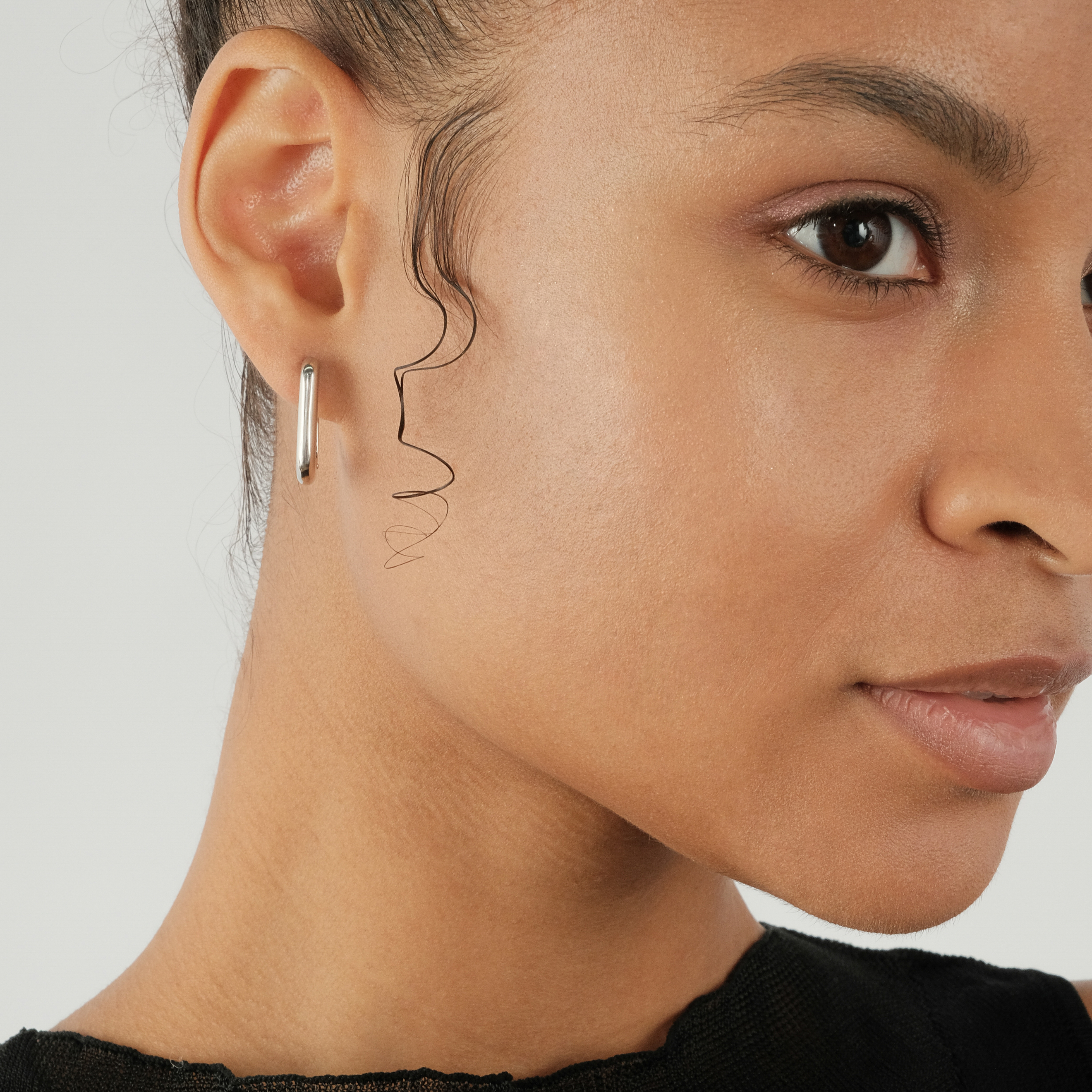Silver Hoop Earrings