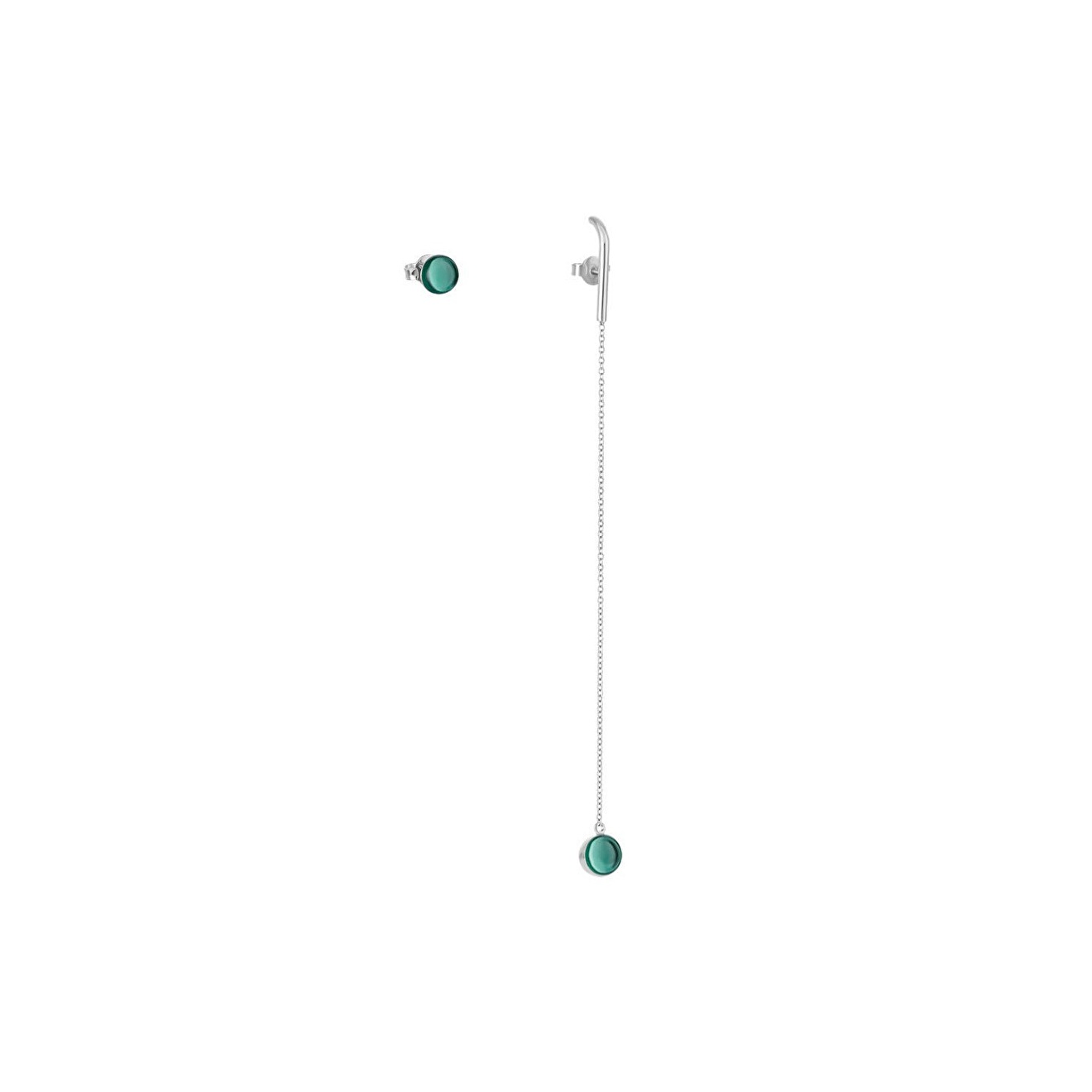 f-моносерьга с зеленым кварцем, из коллекции Lollipops