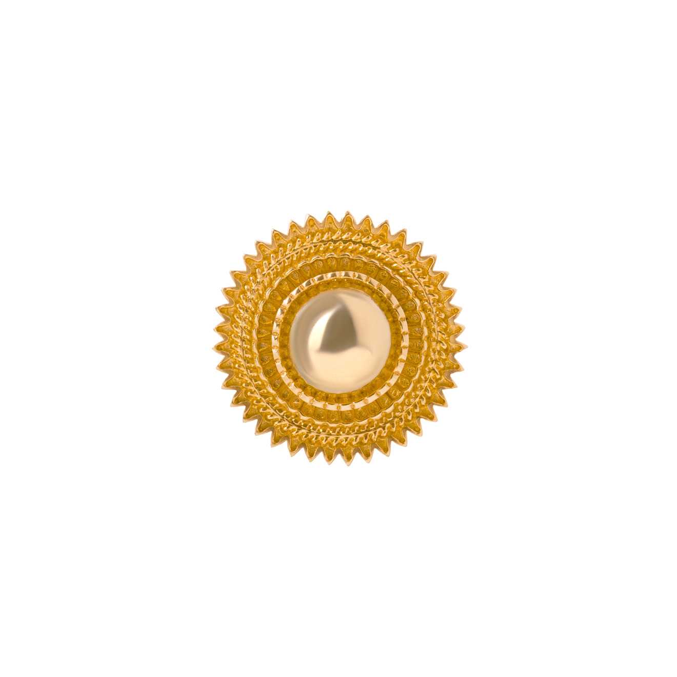 NÁNA Позолоченное кольцо TSEHAYI из серебра statements позолоченное кольцо лилия из серебра