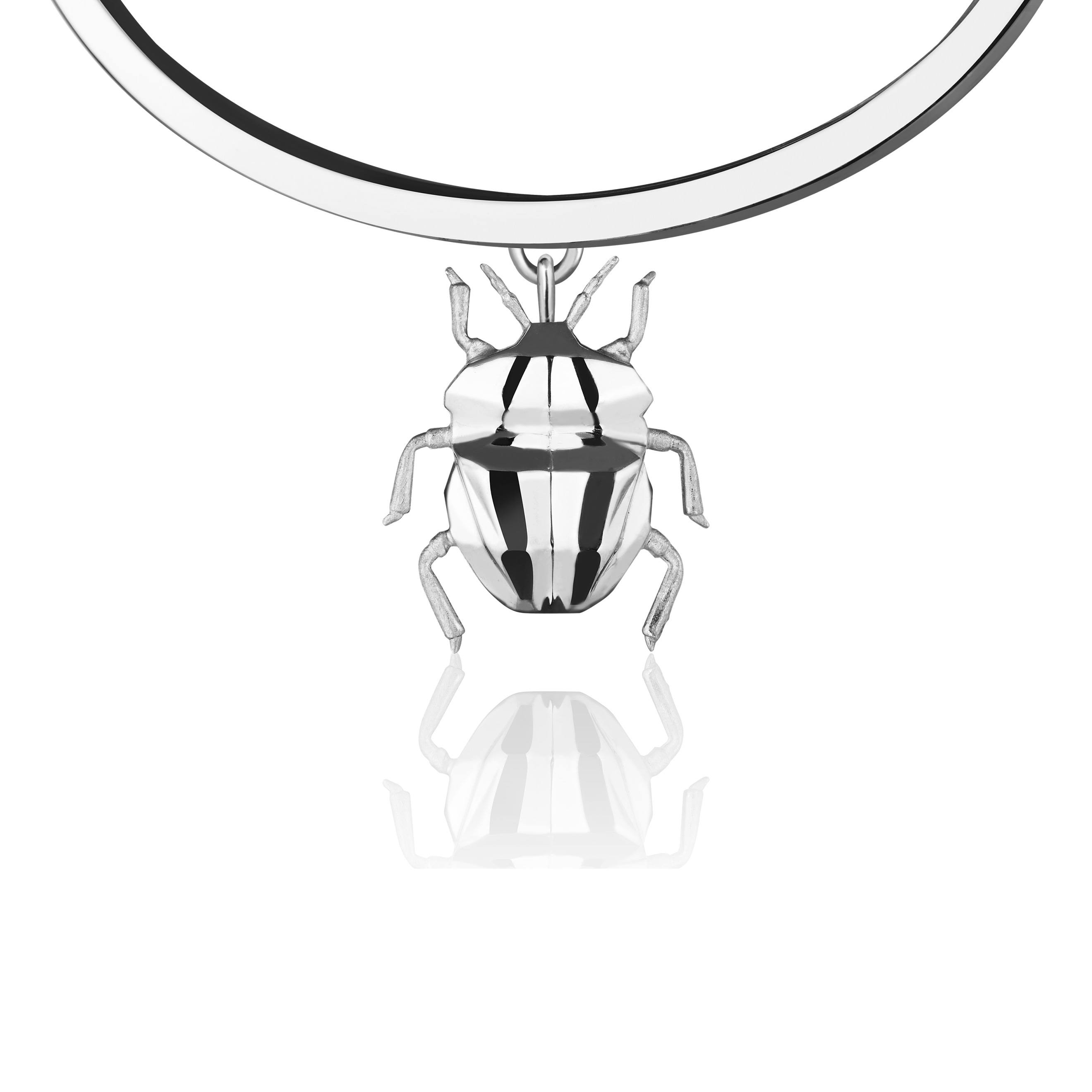 BUG silverlit bracelet
925 silver, white. Rhodium