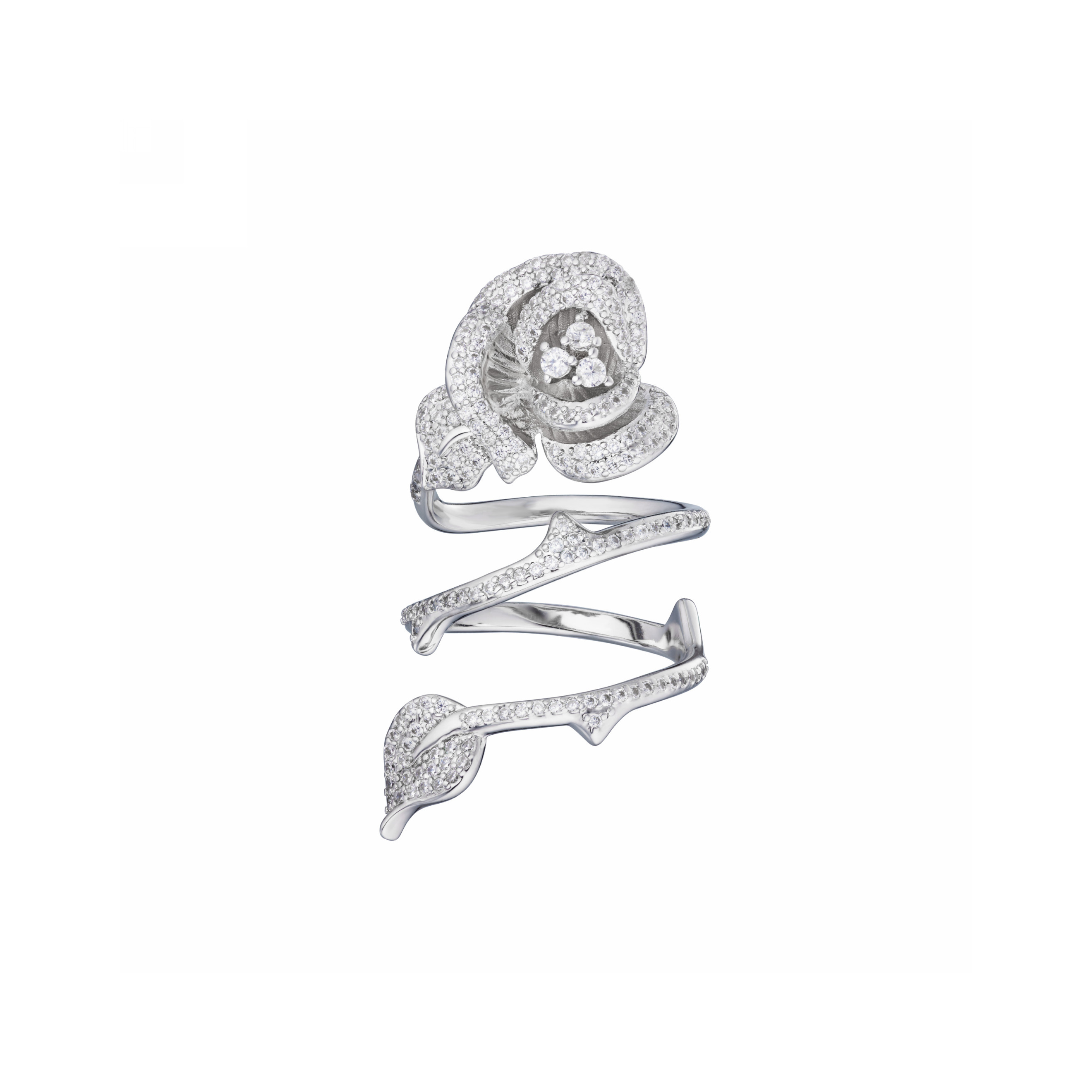 Открытые кольца Caviar Jewellery Кольцо-роза SECRET GARDEN