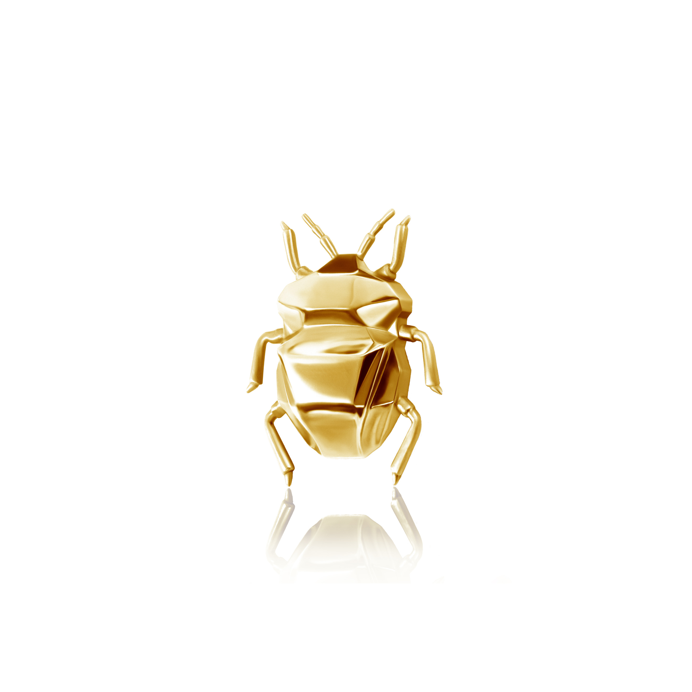 Броши Vertigo Jewellery Lab Пин BUG gold, Серебро 925, позолота 24K