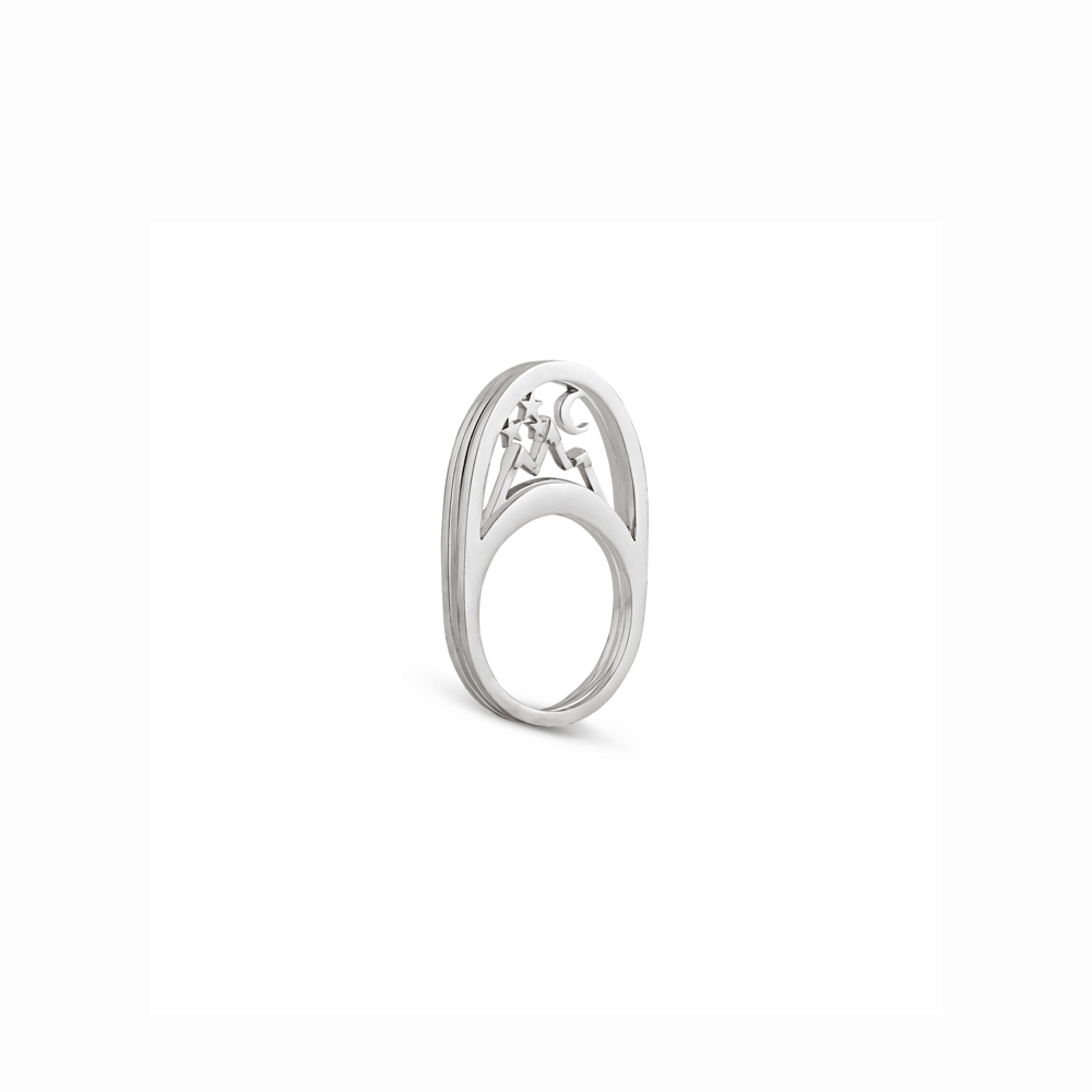 Овальное кольцо Globe rings из серебра