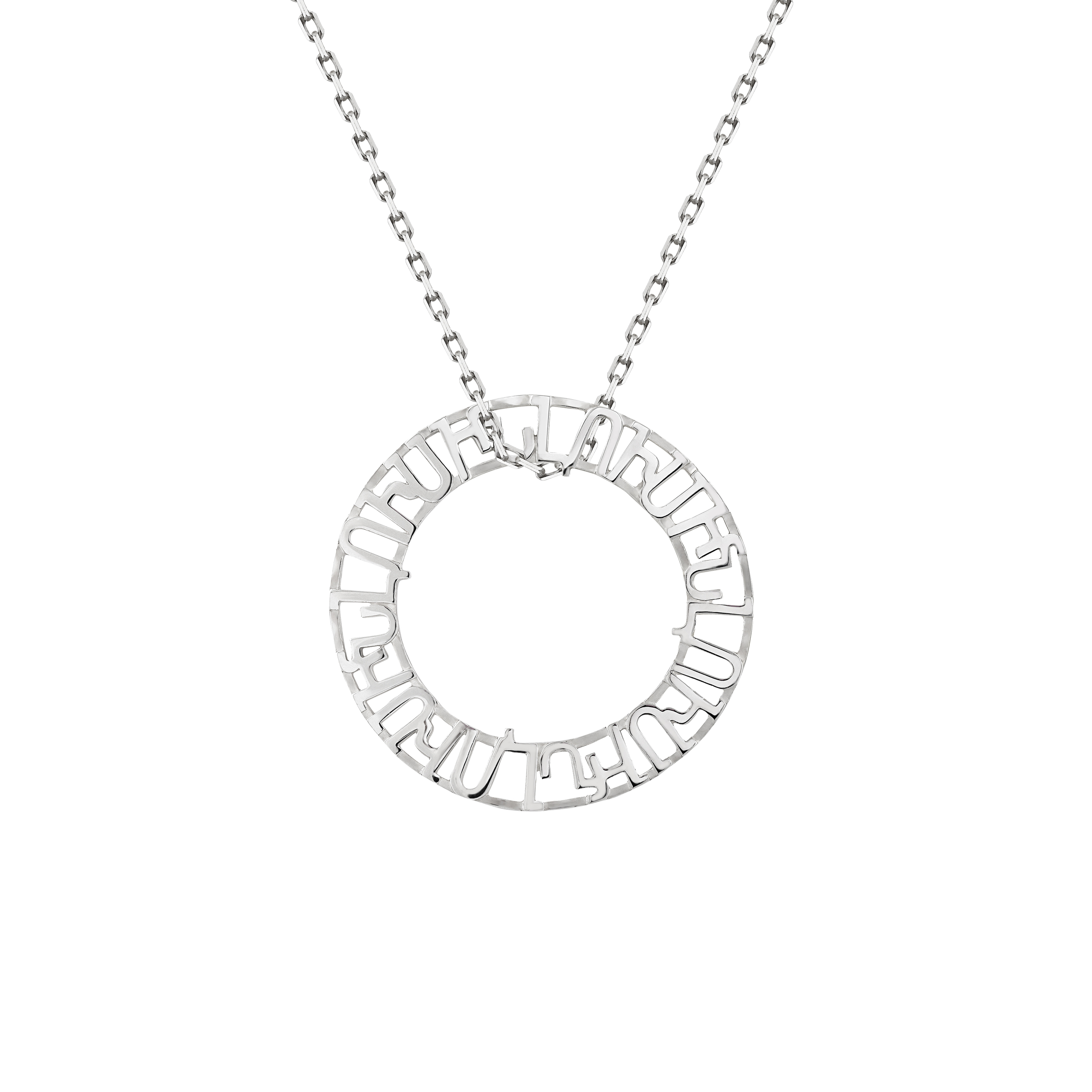 Колье с токой цепочкой из серебра LUSÍN necklace