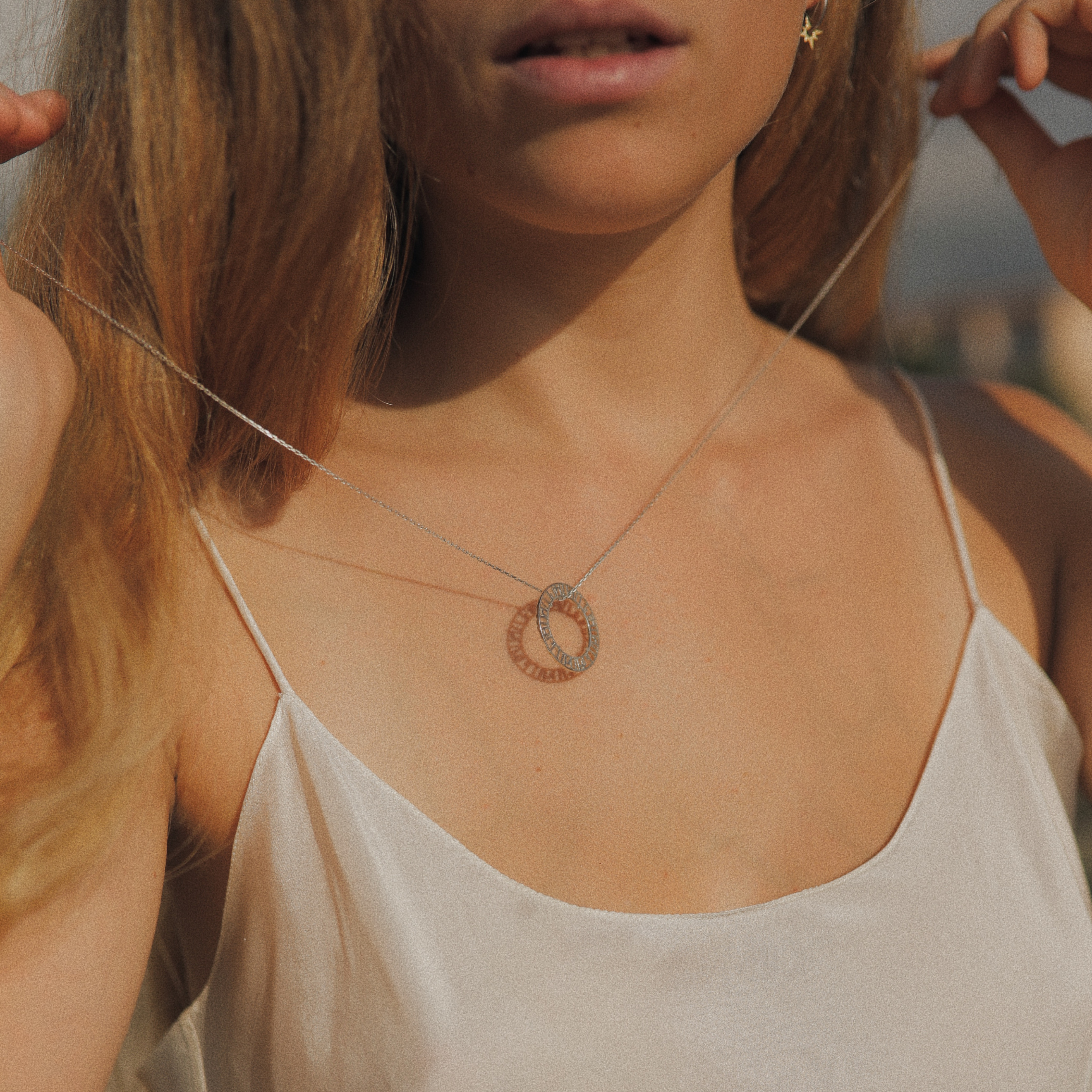 Колье с токой цепочкой из серебра LUSÍN necklace