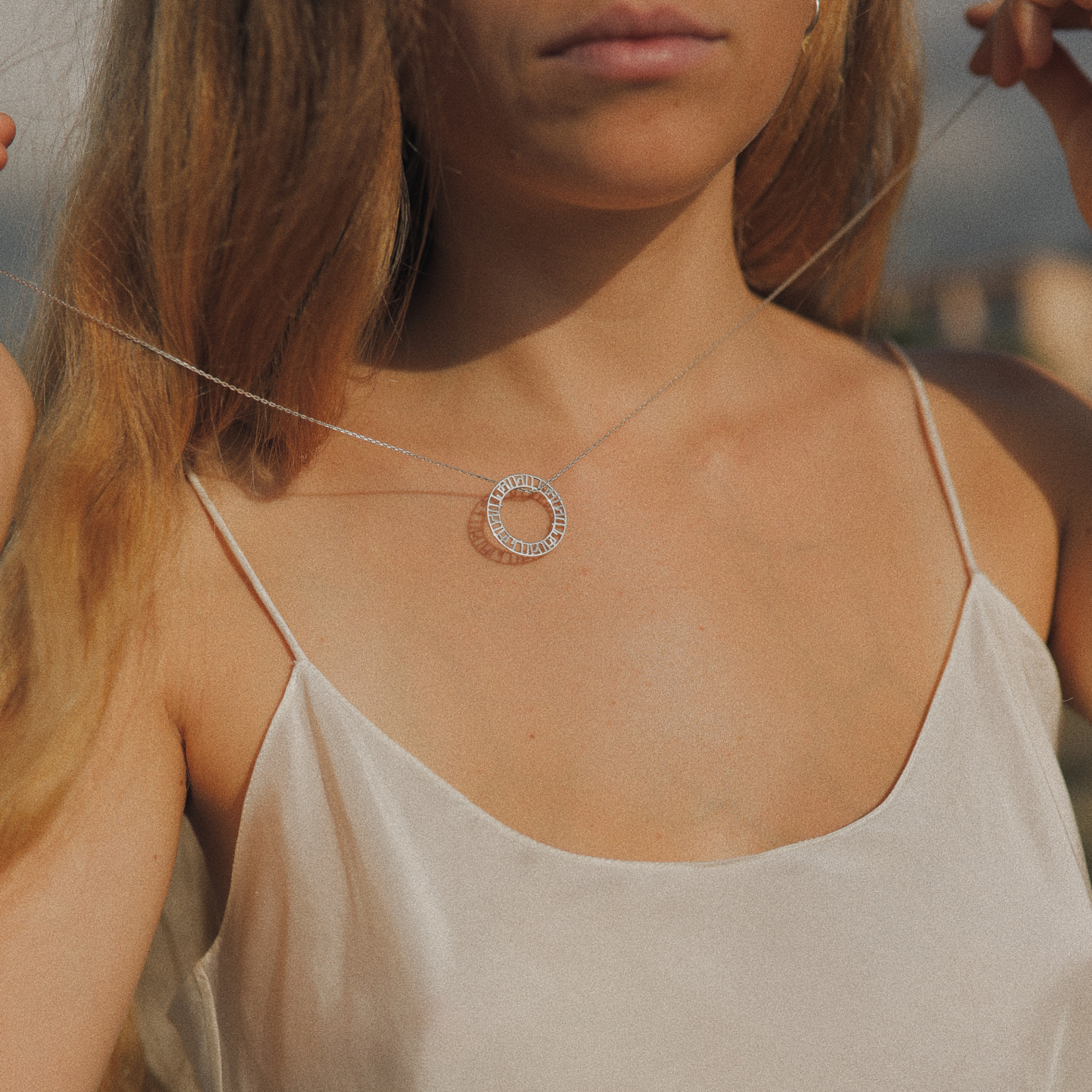 Колье с токой цепочкой из серебра LUSÍN necklace