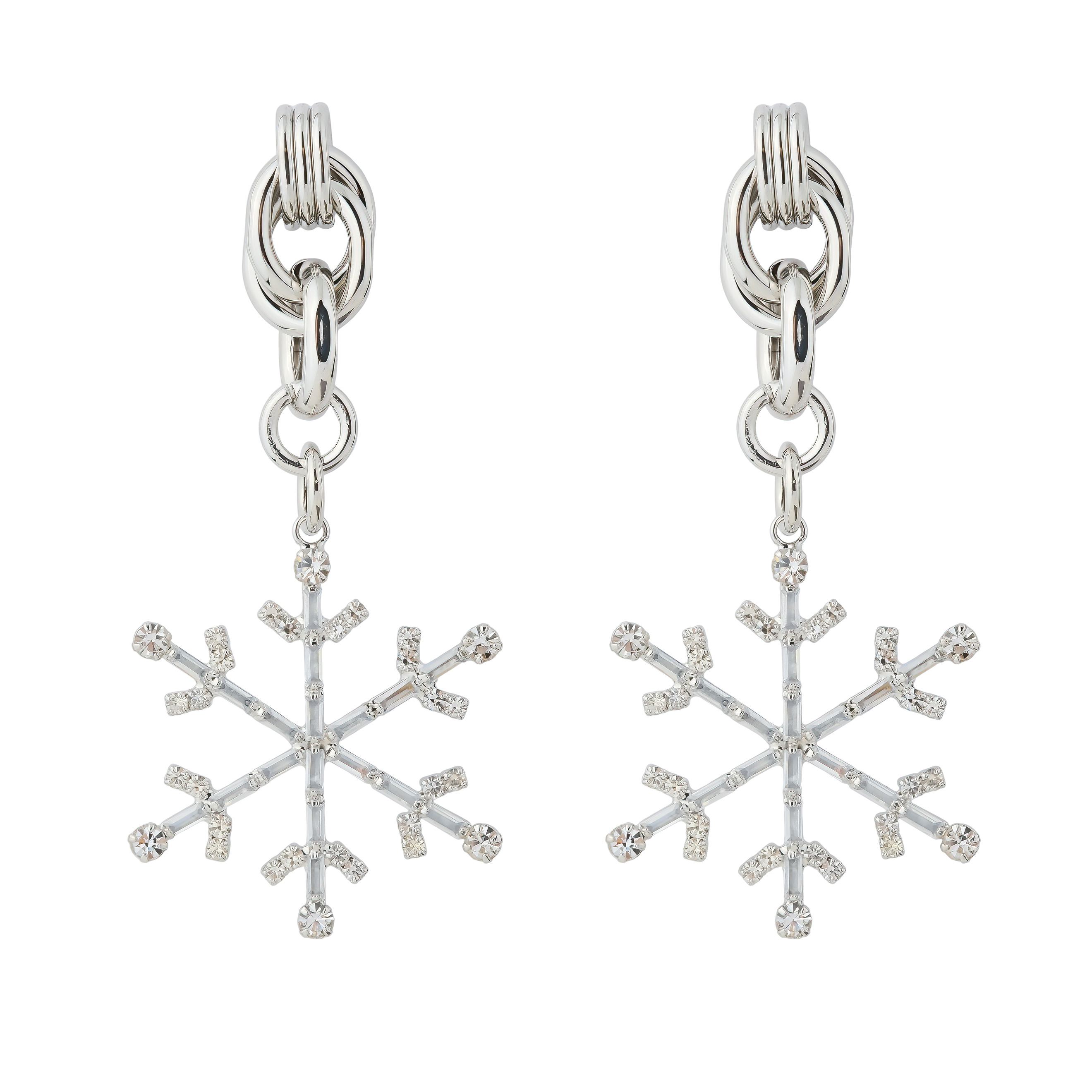 earrings with snowflake