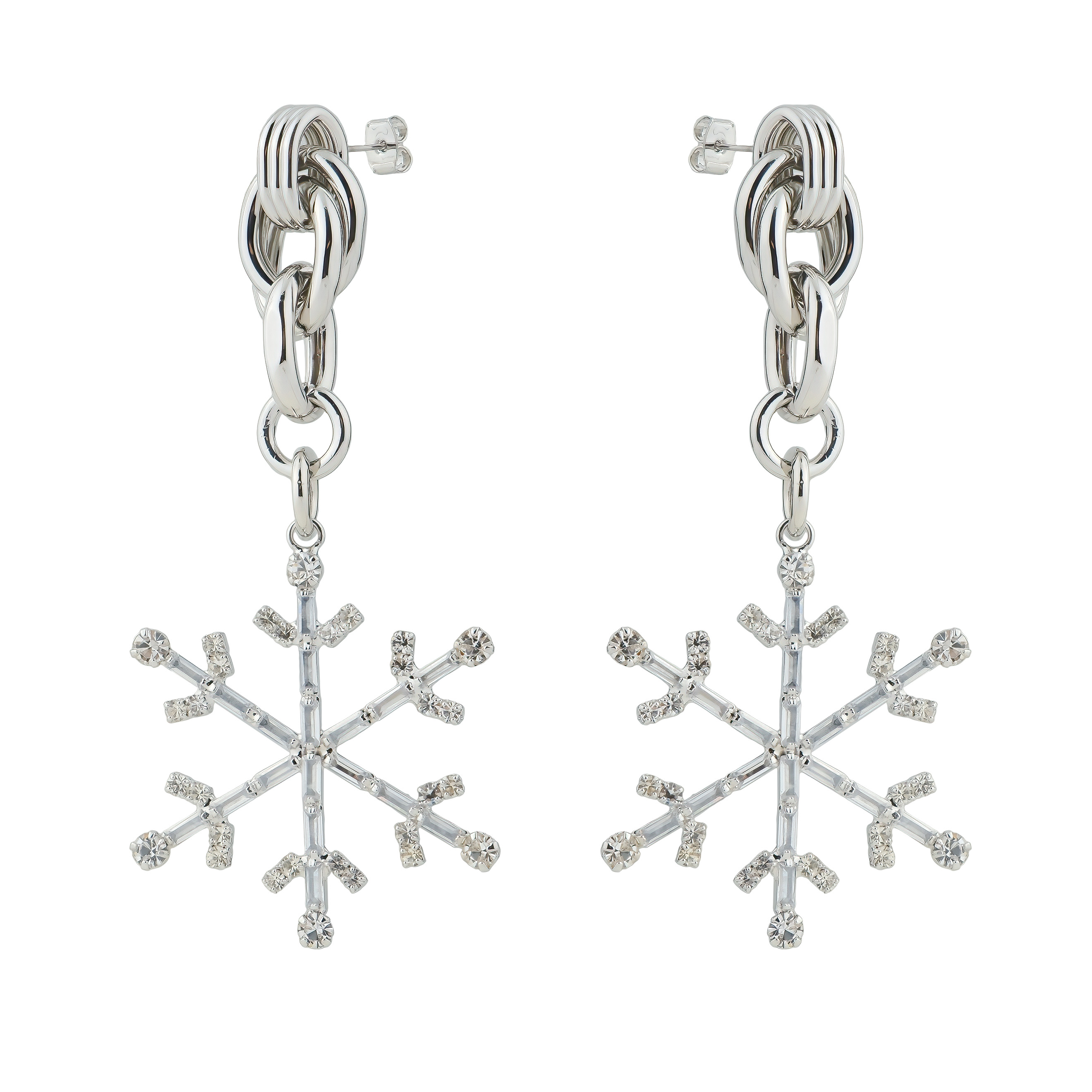 earrings with snowflake