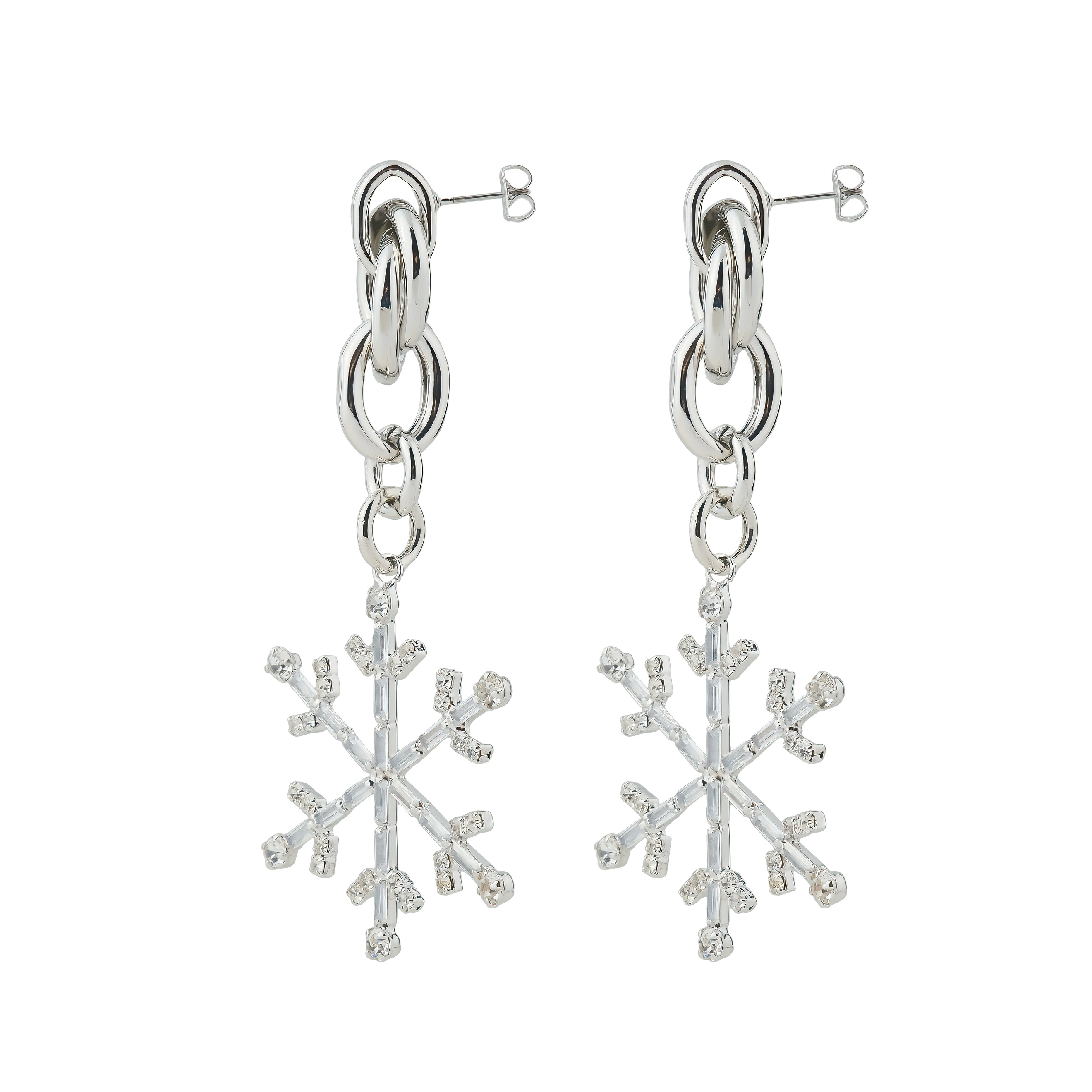 earrings with snowflake