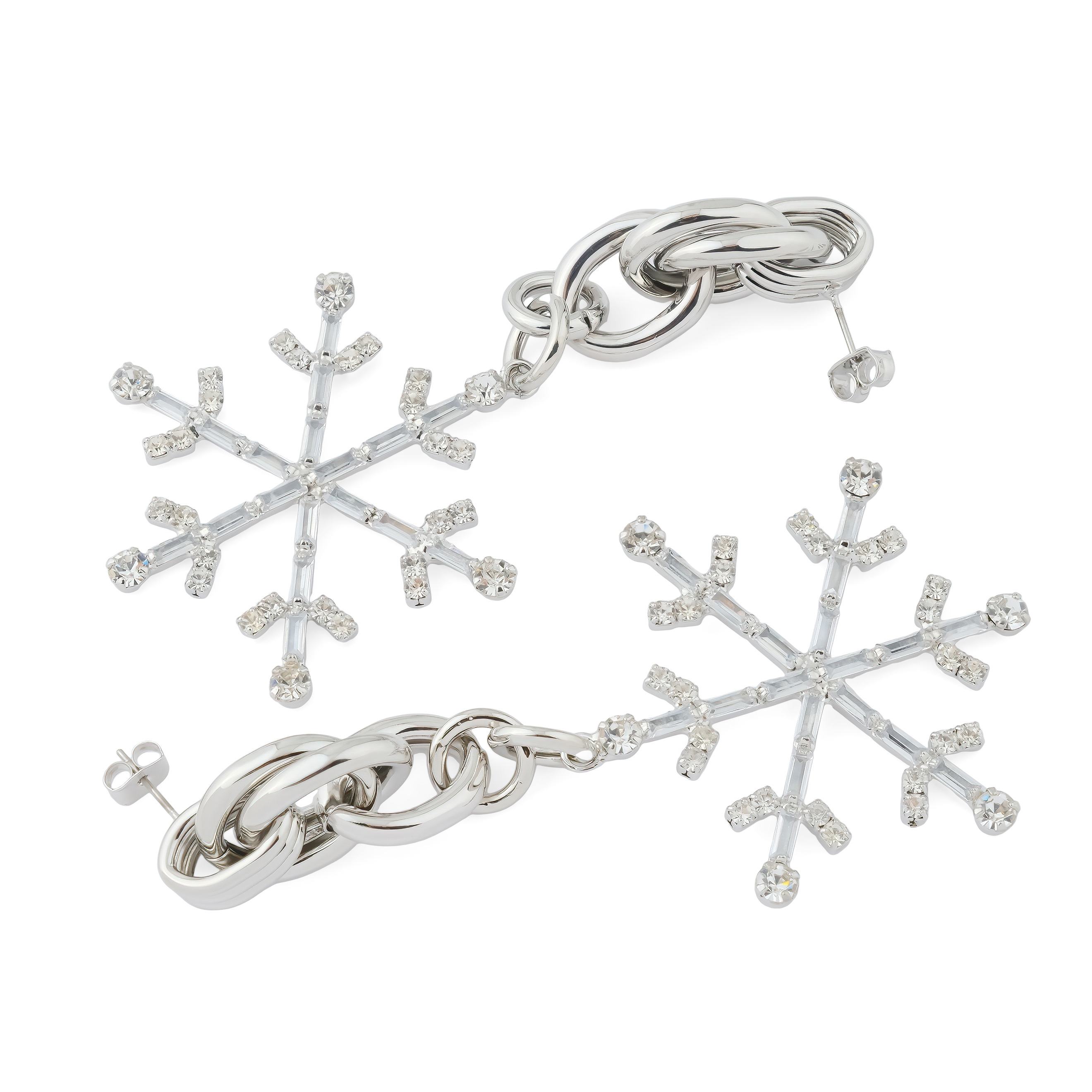 earrings with snowflake
