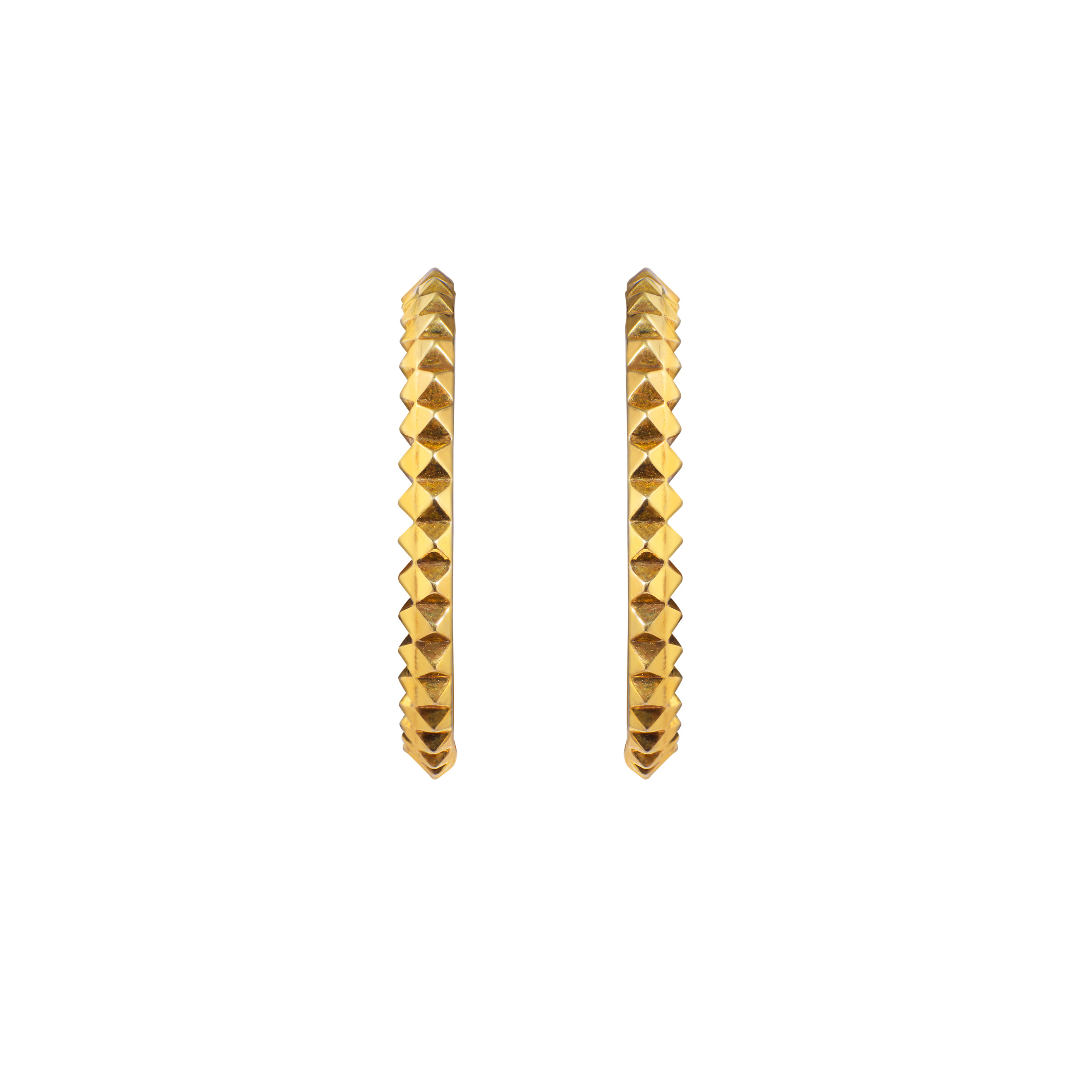 Gold-plated Lisbon Ring Earrings