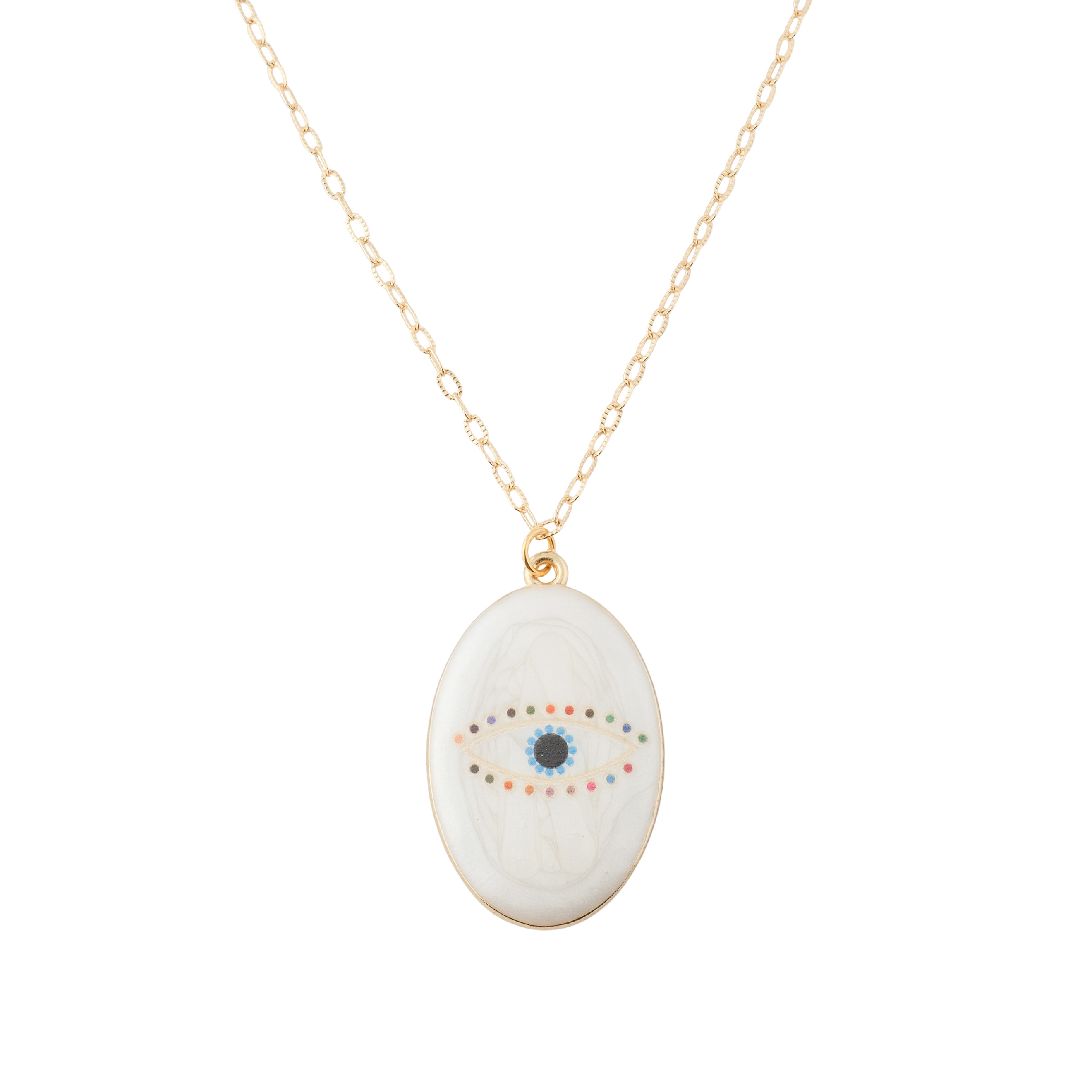 Chain necklace with "Evil eye" pendant