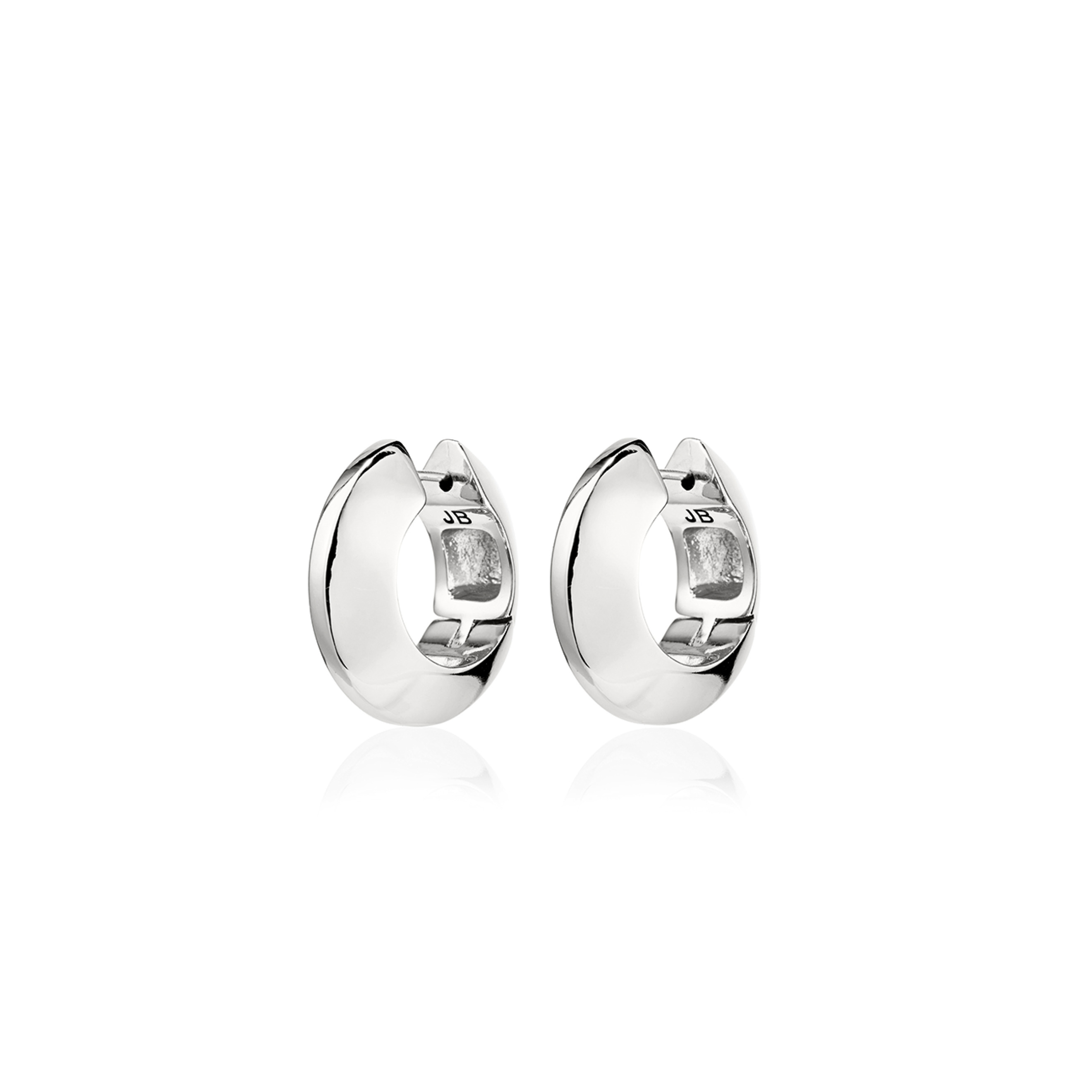 Medium Round Earrings WIDE HUNGED HOOPS