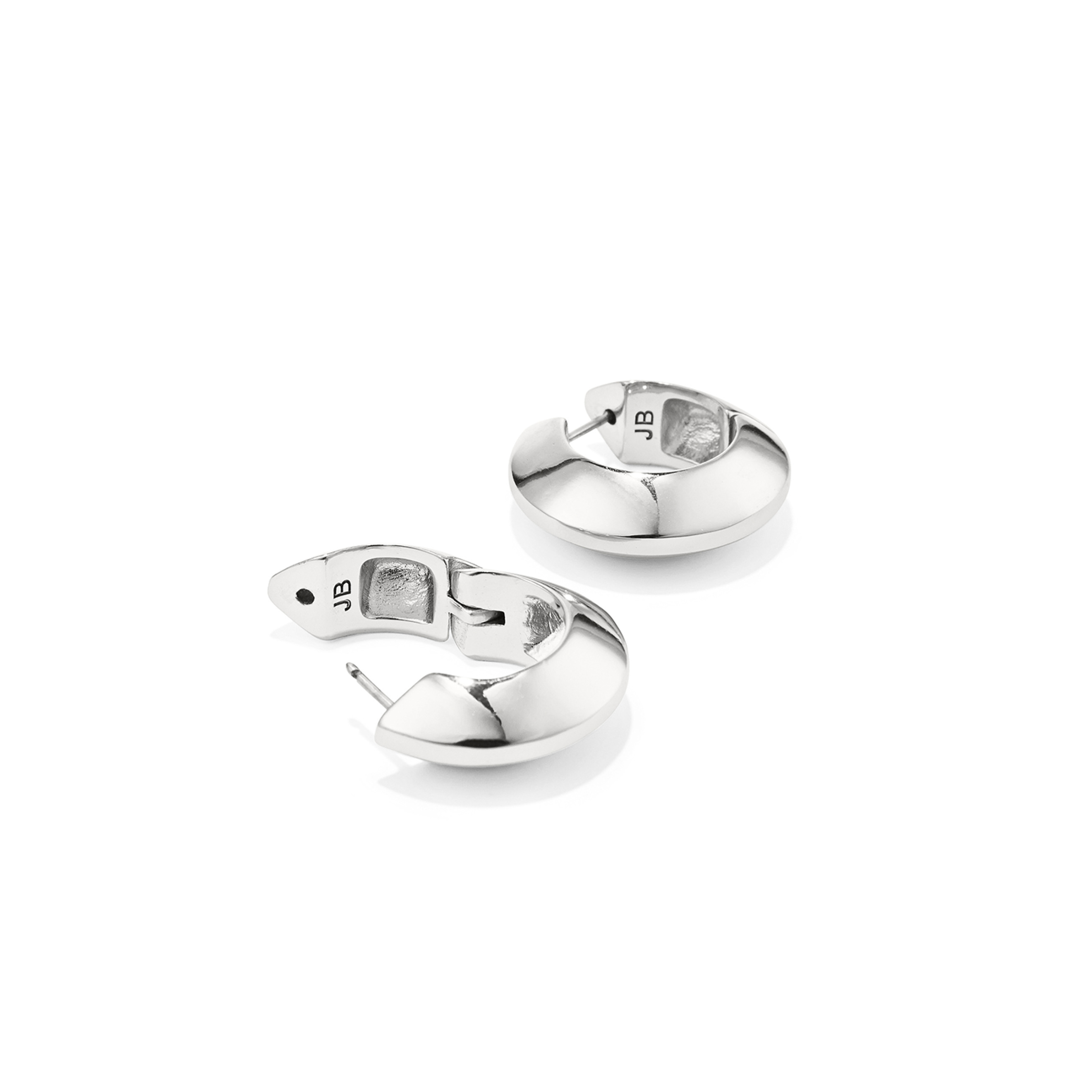 Medium Round Earrings WIDE HUNGED HOOPS